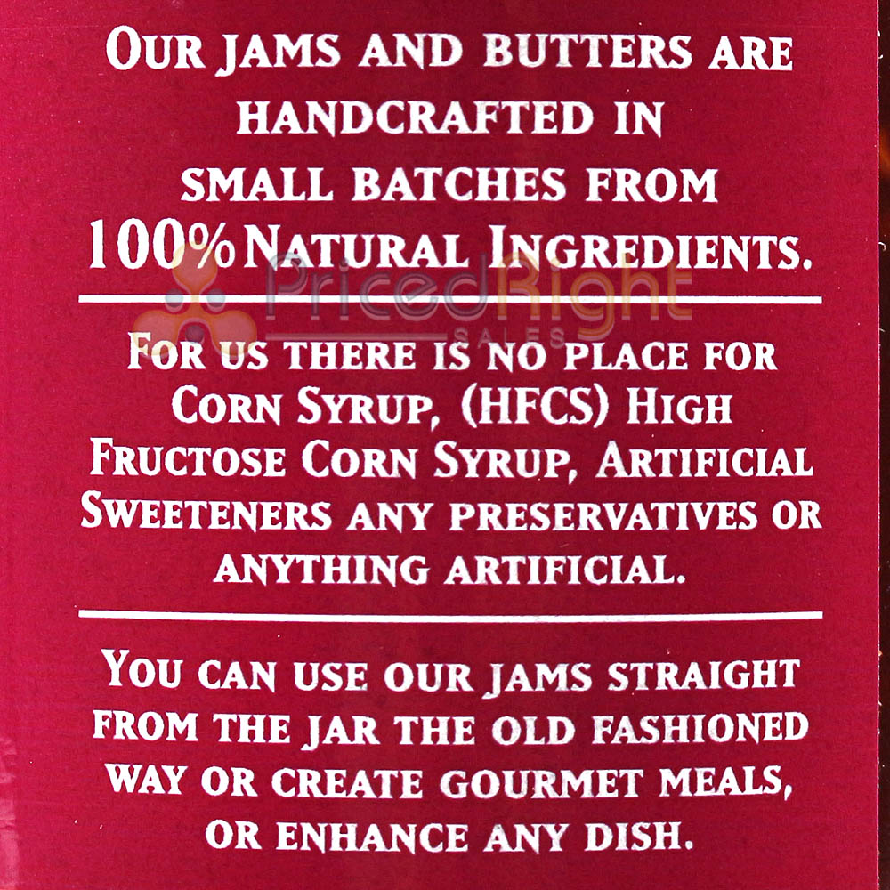 The Jam Shoppe All Natural Red Raspberry Jam 19 Oz Handcrafted Real Fruit Recipe