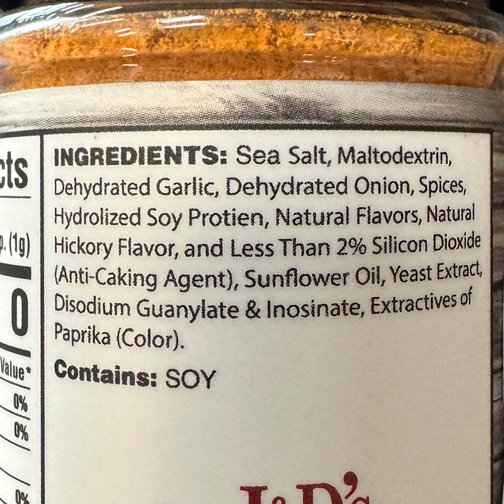 J&D's Peppered Bacon Salt 2 oz All Natural Bacon Flavored Seasoning Spice Rub