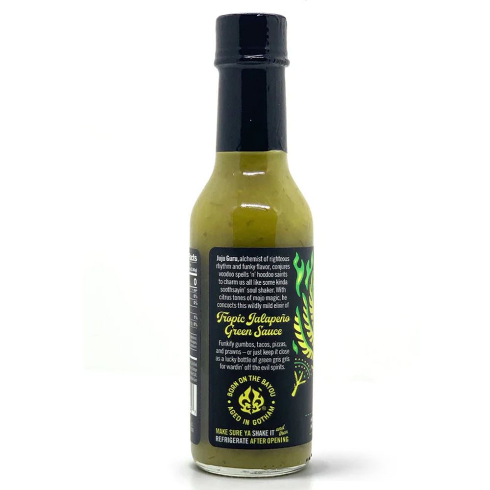 Bayou Gotham Juju Guru Tropic Jalapeño Hot Sauce 5 Oz Mild Heat JUJU-GURU-5OZ