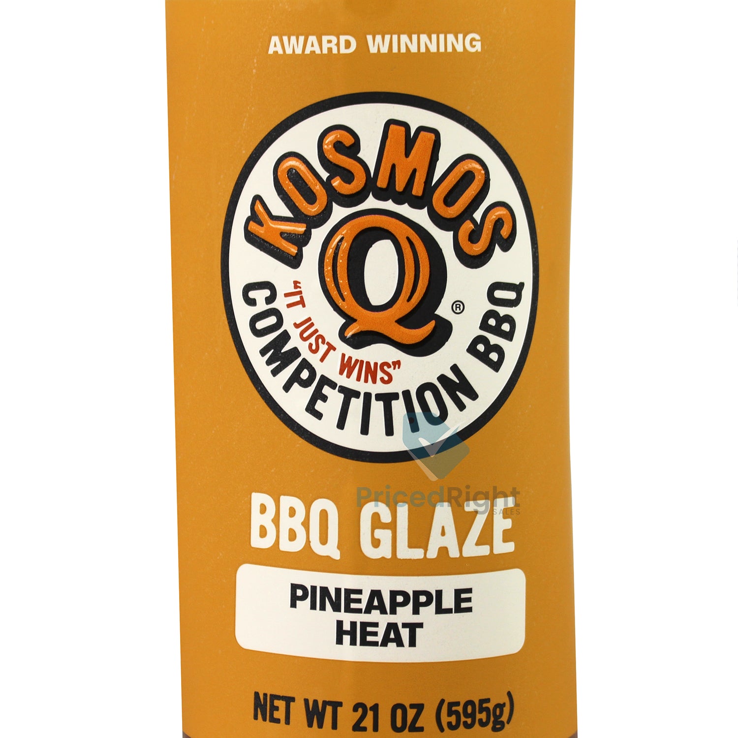 Kosmos Q Pineapple Heat Rib Glaze BBQ Sauce 21 Oz Bottle KOS-PAH