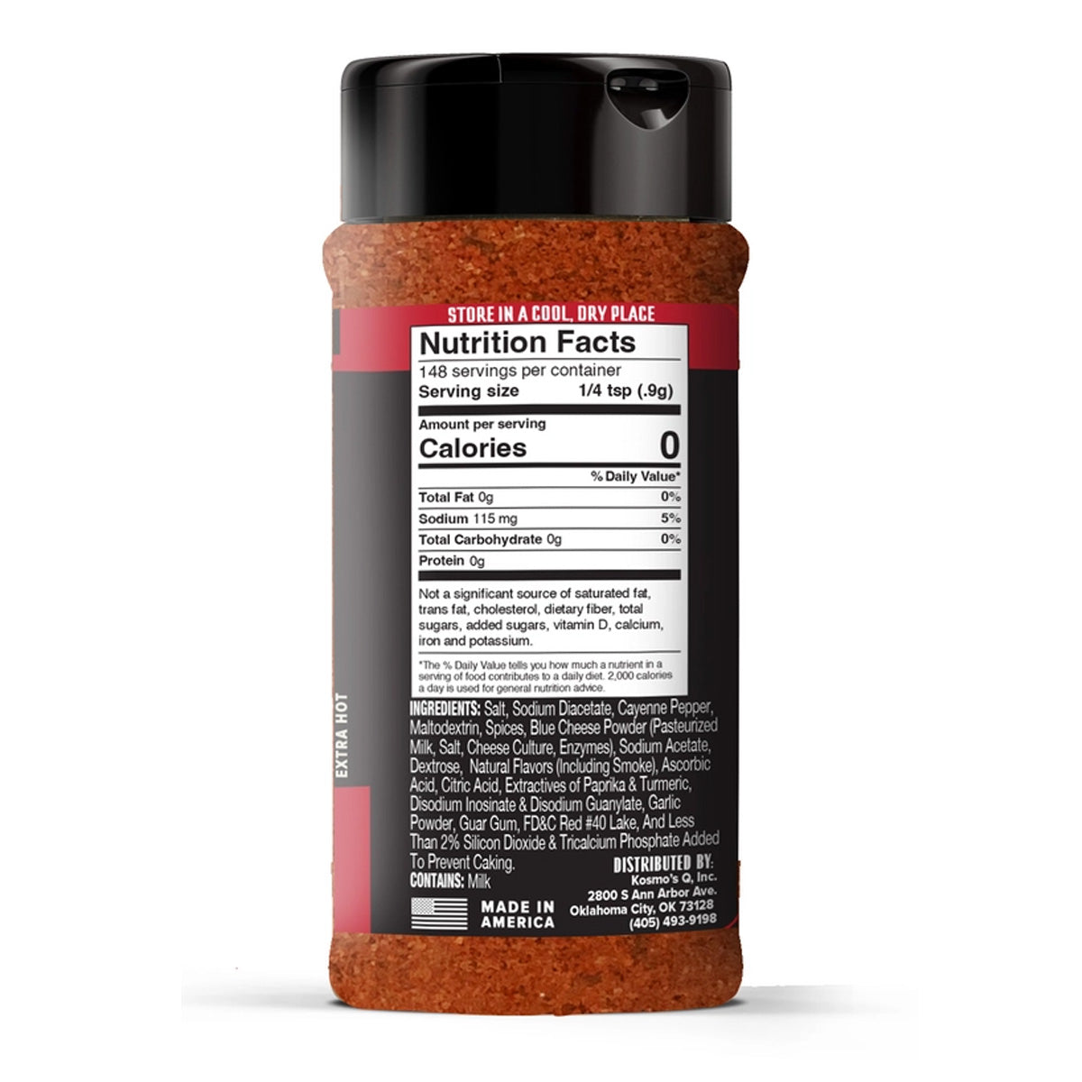 Kosmos Q Wing Dust Buffalo Hot Wing Dry Rub Seasoning Competition Pit Master