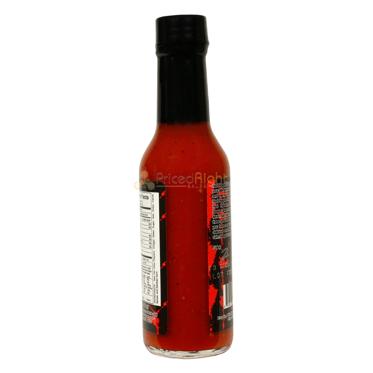 Volcanic Peppers Red Reaper Hot Sauce High Heat Habanero Carolina Reaper 5 Oz