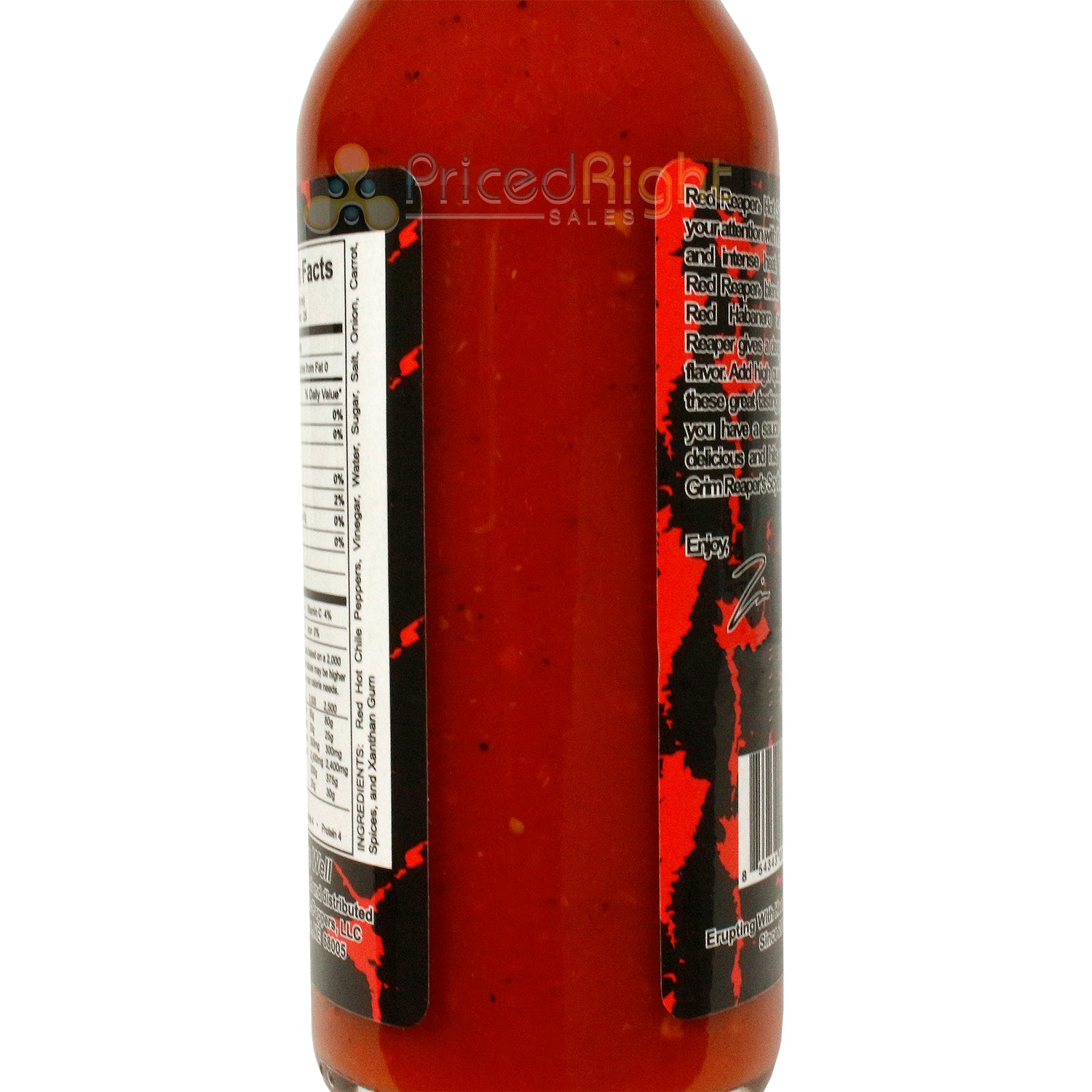 Volcanic Peppers Red Reaper Hot Sauce High Heat Habanero Carolina Reaper 5 Oz