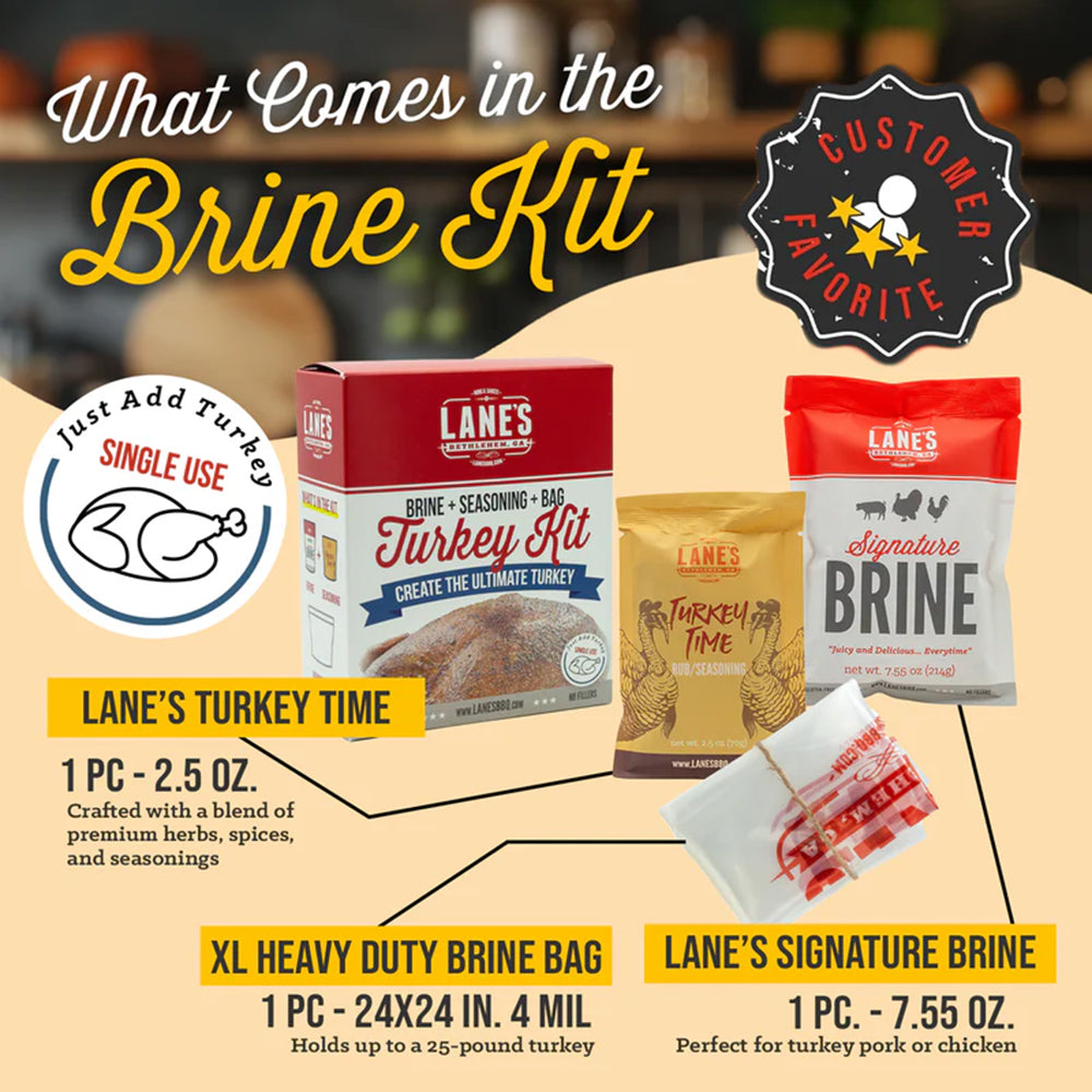 Lane's Turkey Brine Kit Gluten Free No Fillers LANESKIT