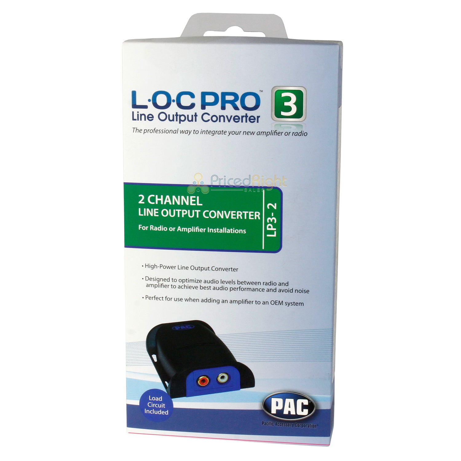 PAC LOC Pro Series 2 Channel Line Output Converter For Radio/Amplifier LP3-2
