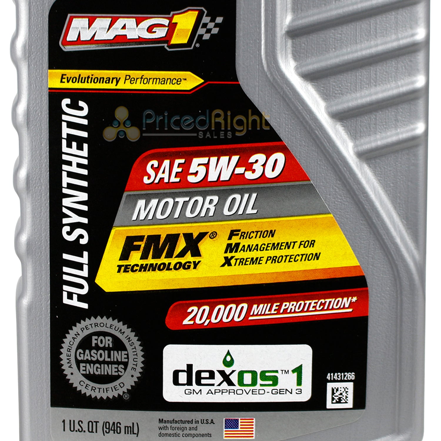 MAG1 Full Synthetic Motor Oil 5W30 1 QT 946 mL API SN PLUS ILSAC GF-5 MAG61790