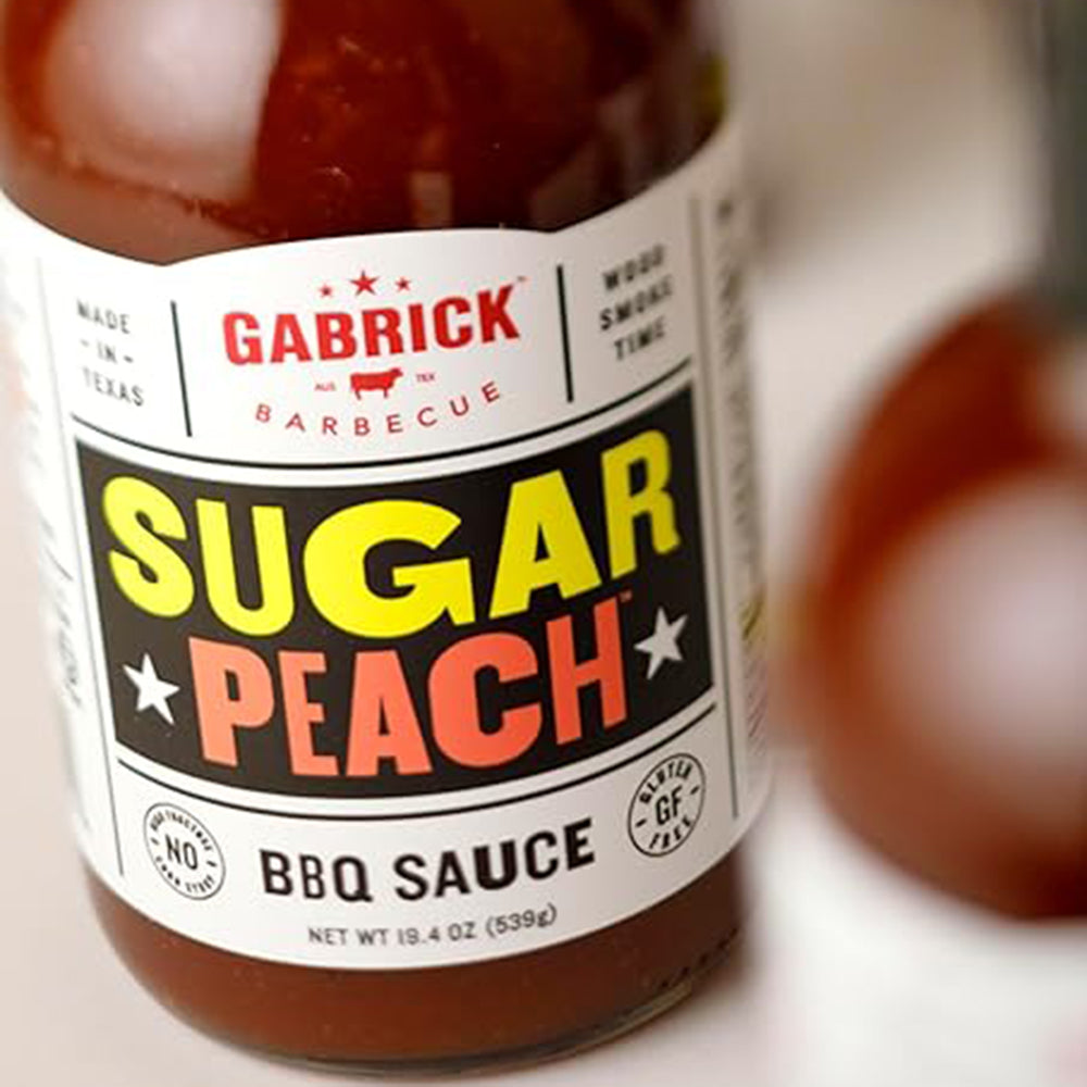 Gabrick Sugar Peach BBQ Sauce 19.4oz Guten Free Natural Ingredients MG110