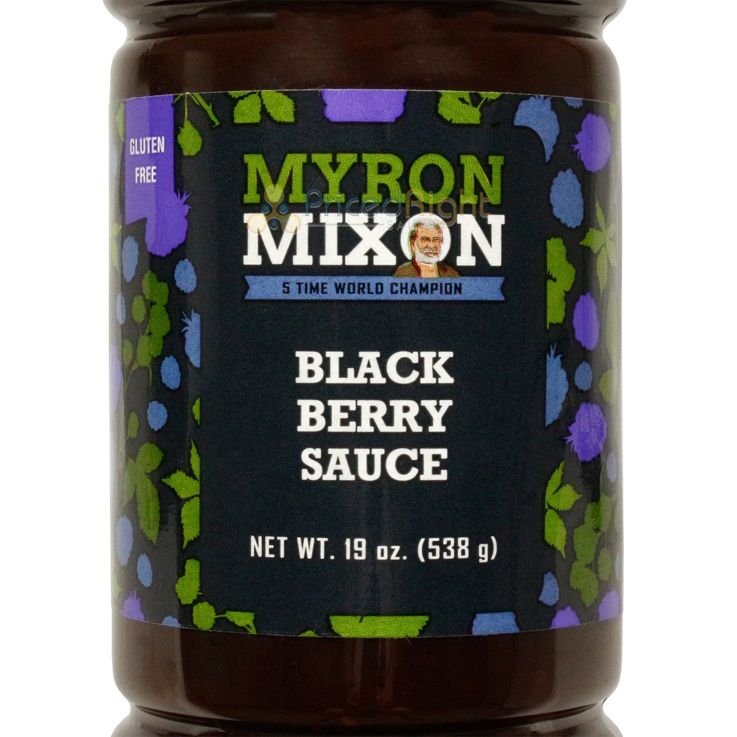 Myron Mixon Blackberry BBQ Sauce Sweet & Tangy Pork Poultry Gluten Free 19 Ounce