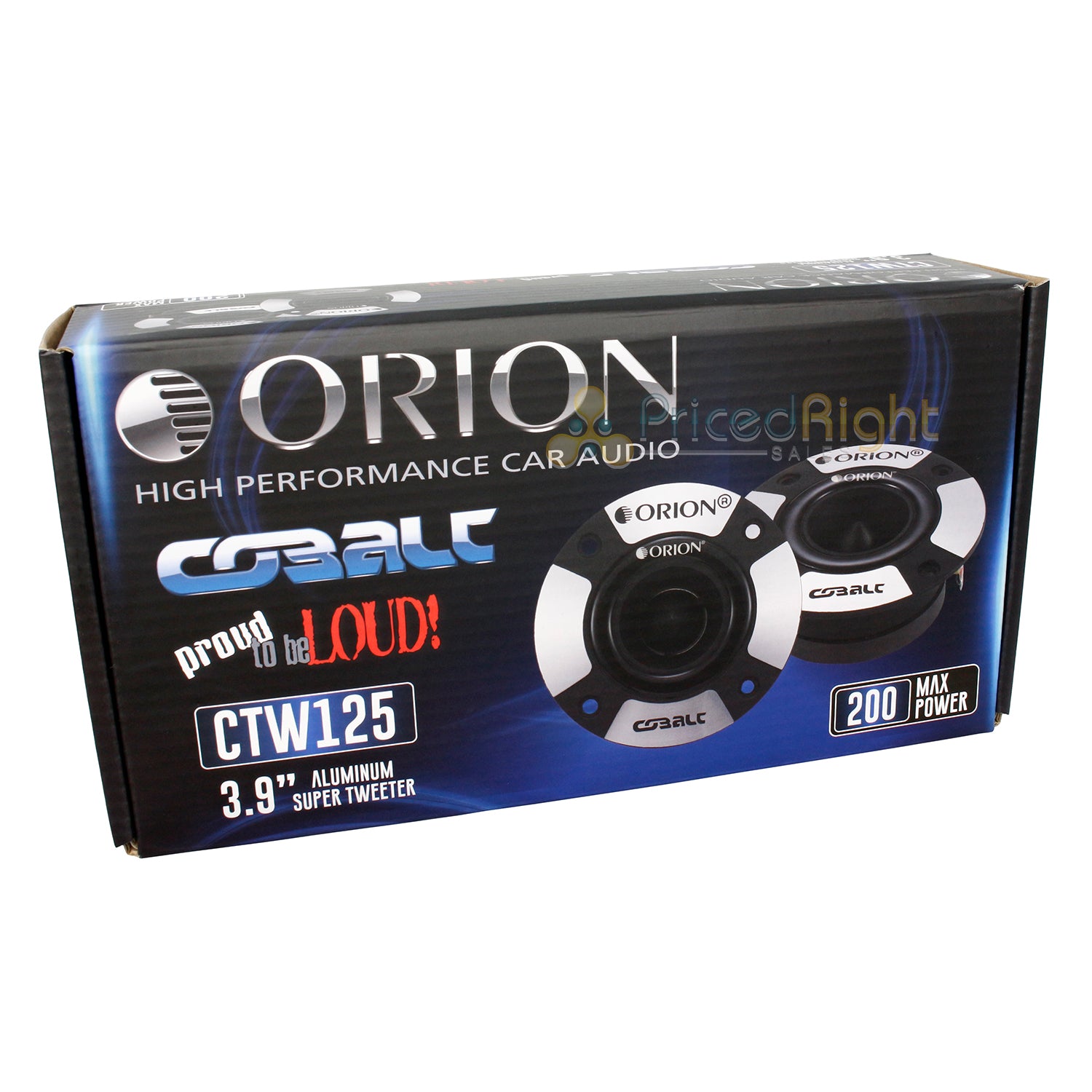 Orion Cobalt Series 3.9" Aluminum Super Tweeter Pair 50W Rms 200W Max CTW125