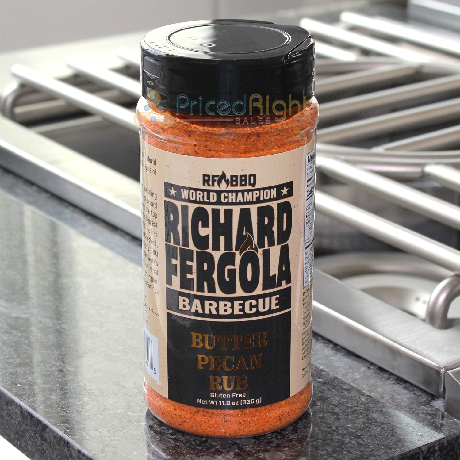 Richard Fergola BBQ Butter Pecan Rub Pork Turkey Chicken Beef Seafood 11 ounce