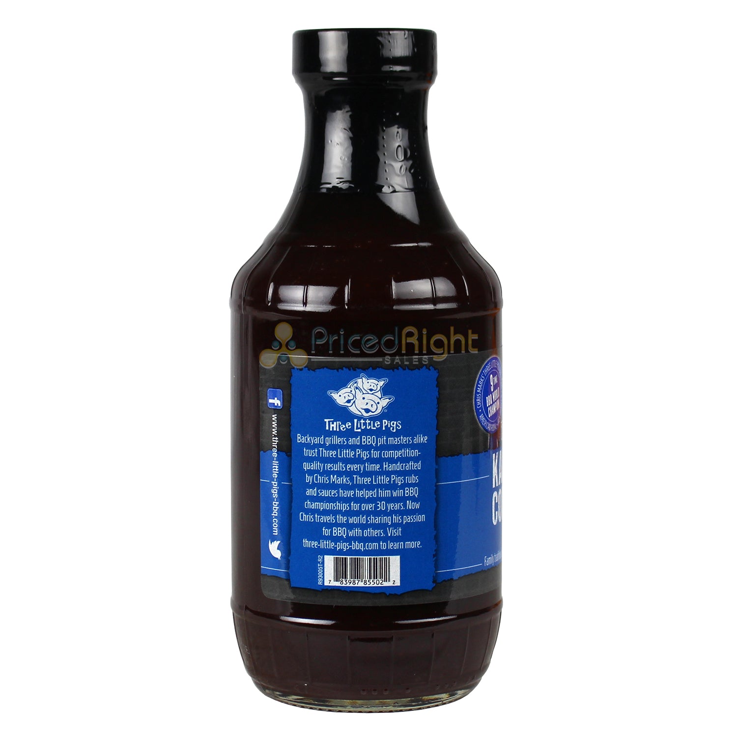 Three Little Pigs Kansas City Competition BBQ Sauce 20.3 Oz Award Winning Recipe