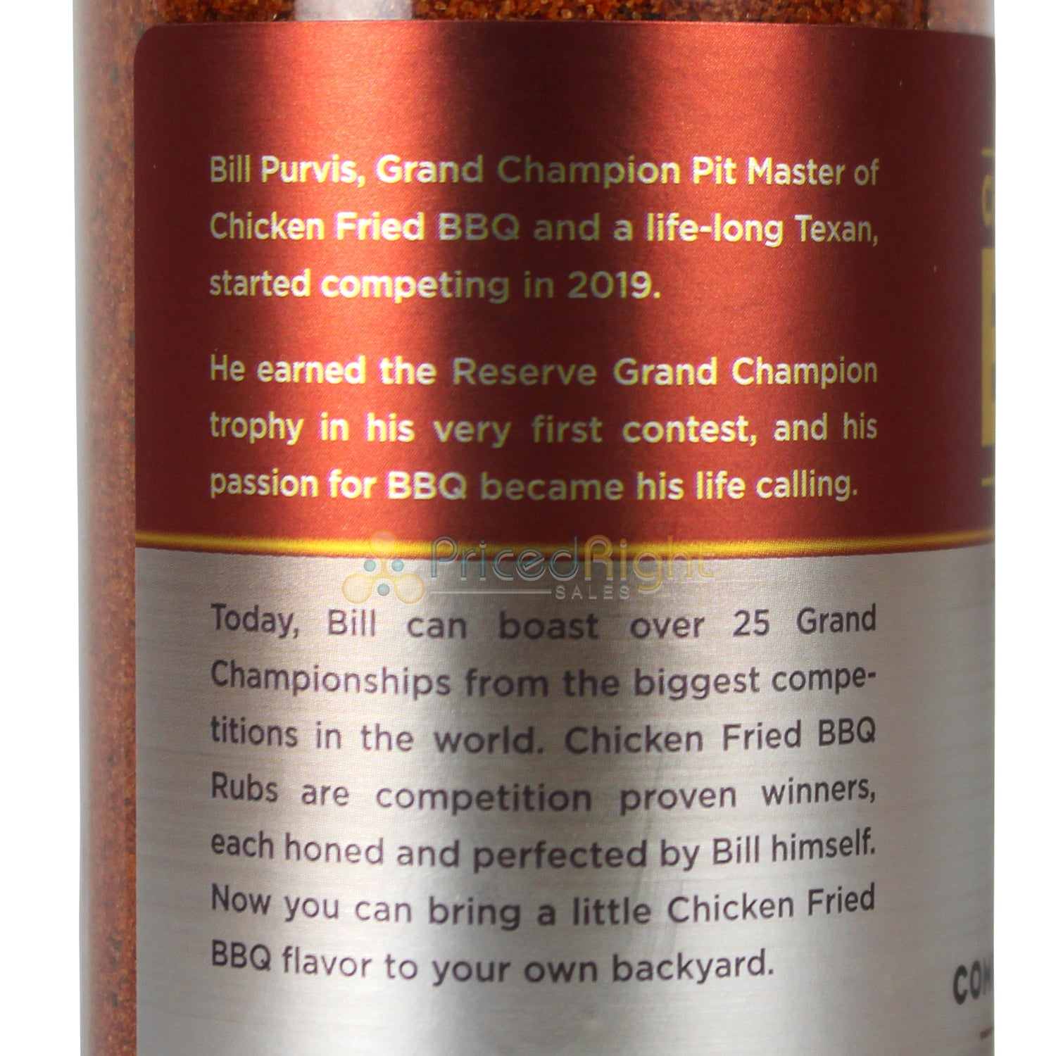 Chicken Fried BBQ Texas Sweet Grind Competition BBQ Rub 11.4 Oz OW85620