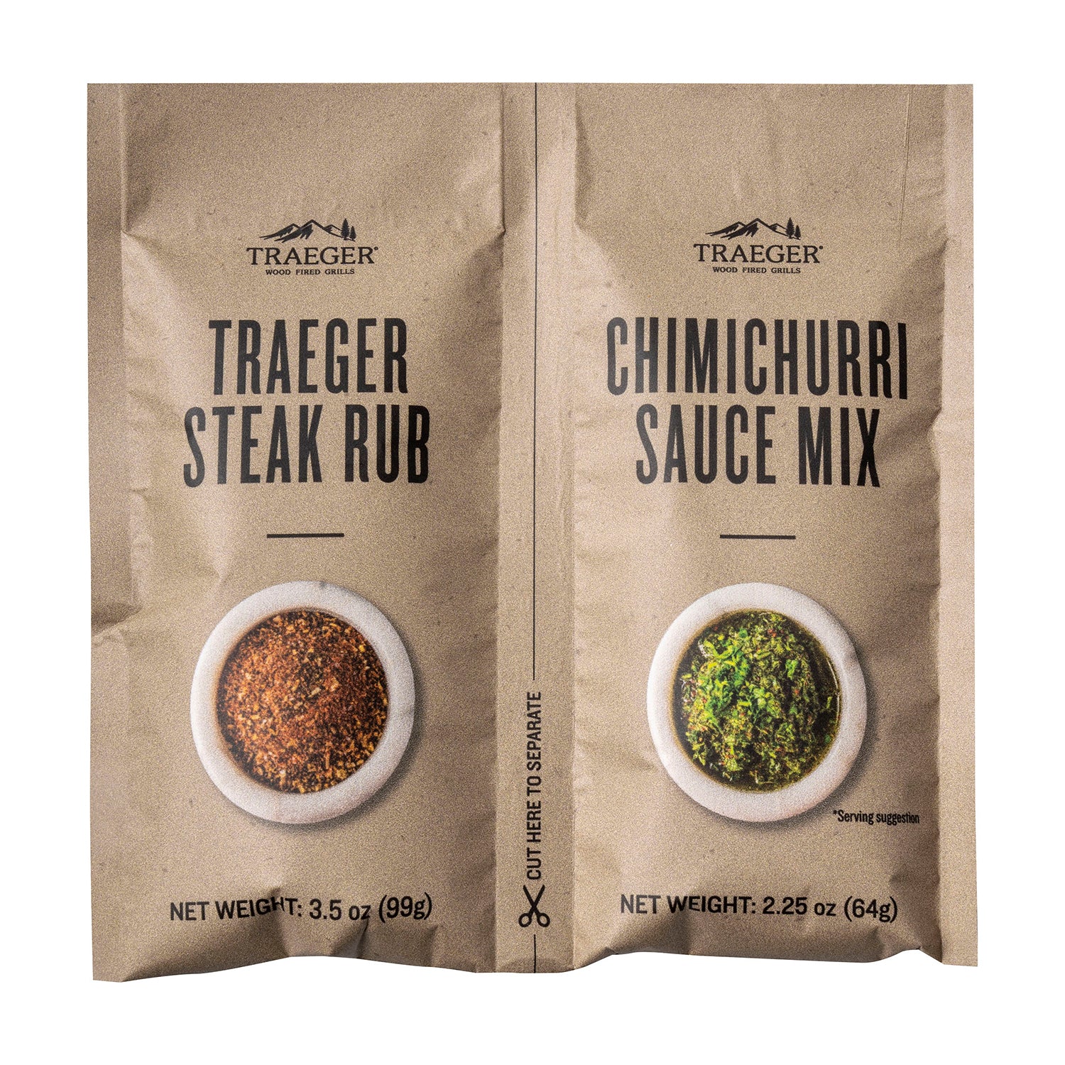 Traeger Summer Steak Blend Pellets Hickory/Mesquite/Oak W/ Rub & Sauce Kit 18 LB
