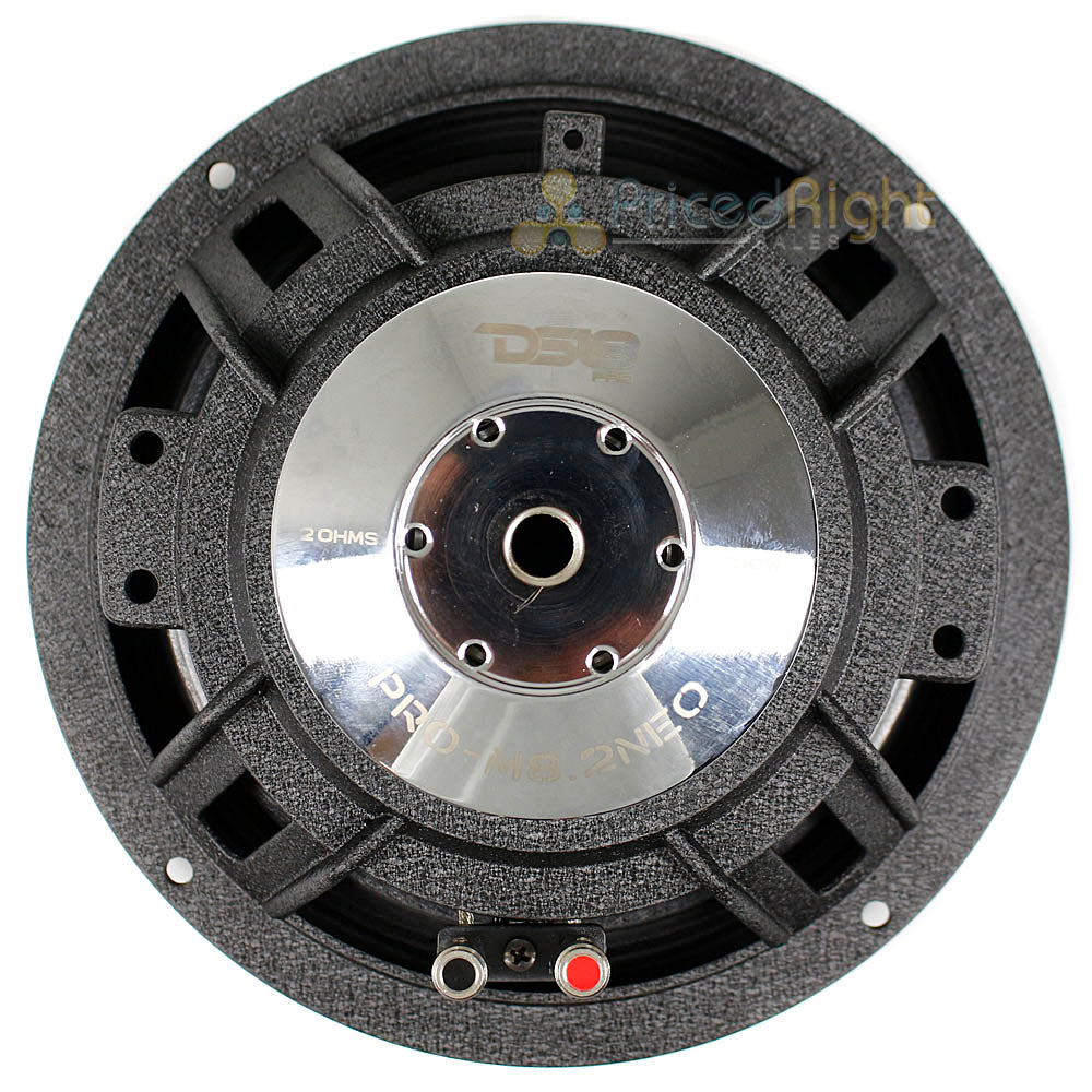 DS18 8" Mid Range Speaker Motorcycle Water Resistant 500W Max 2 Ohm PRO-M8.2NEO