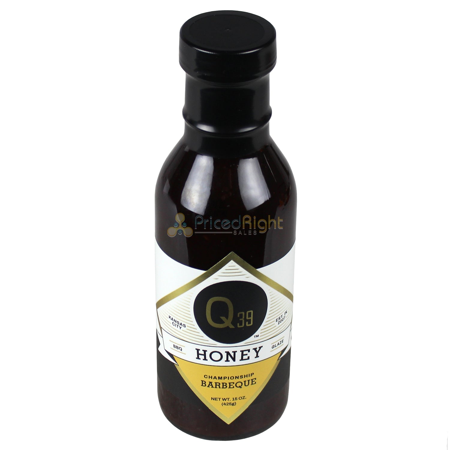 Q39 Honey BBQ Glaze Sauce Infused W/ 100% Pure Fresh Honey Gluten Free 15 Ounce