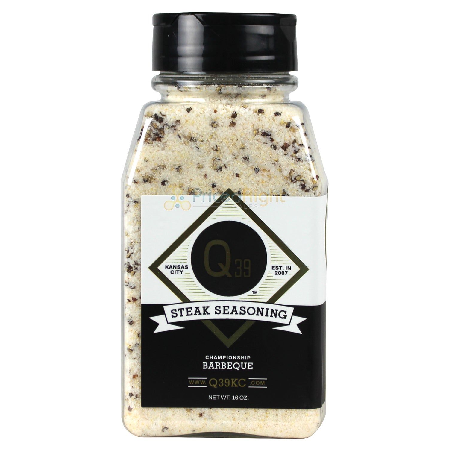 Q39 Steak Seasoning Salt Pepper & Garlic Rub For Meat & Veggies No MSG 16 oz
