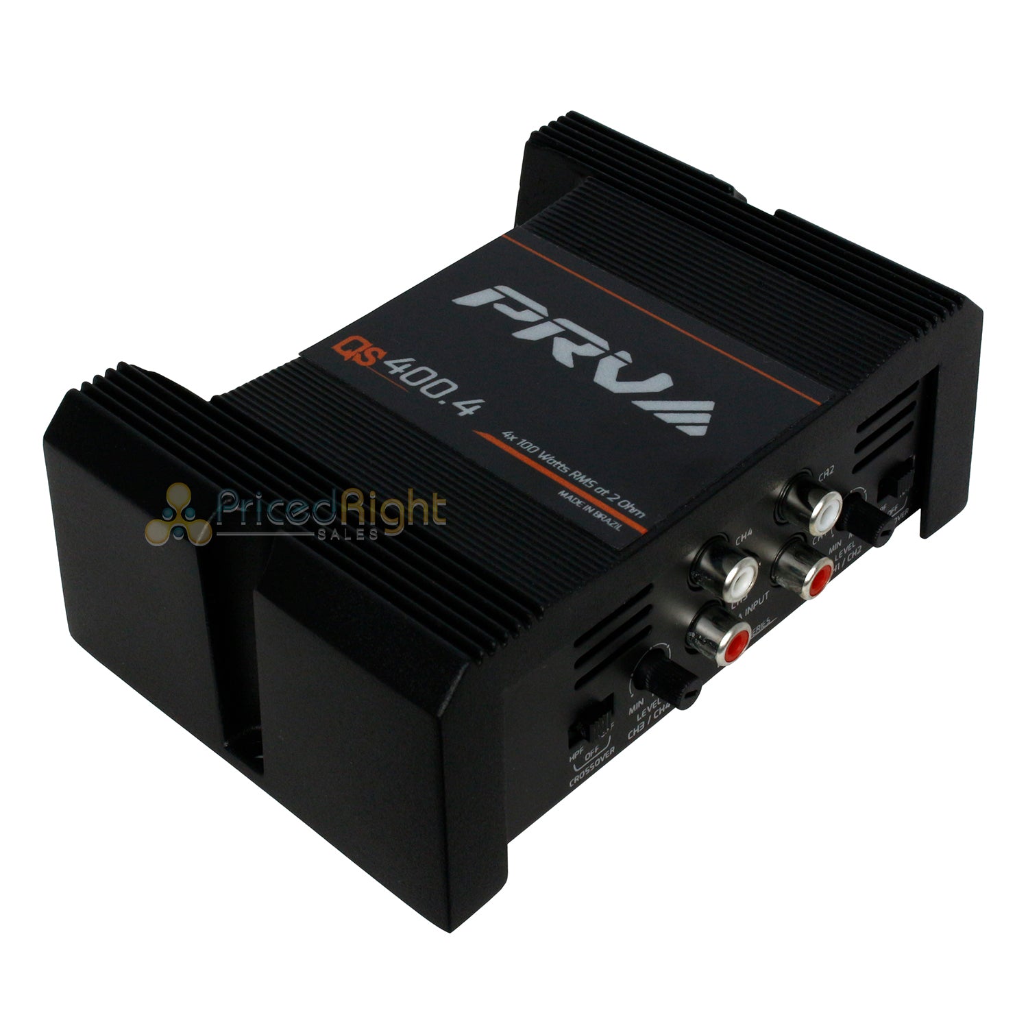 PRV Audio QS400.4 2 Ohm Mini Compact 4 Channel Full Range Class D Amplifier