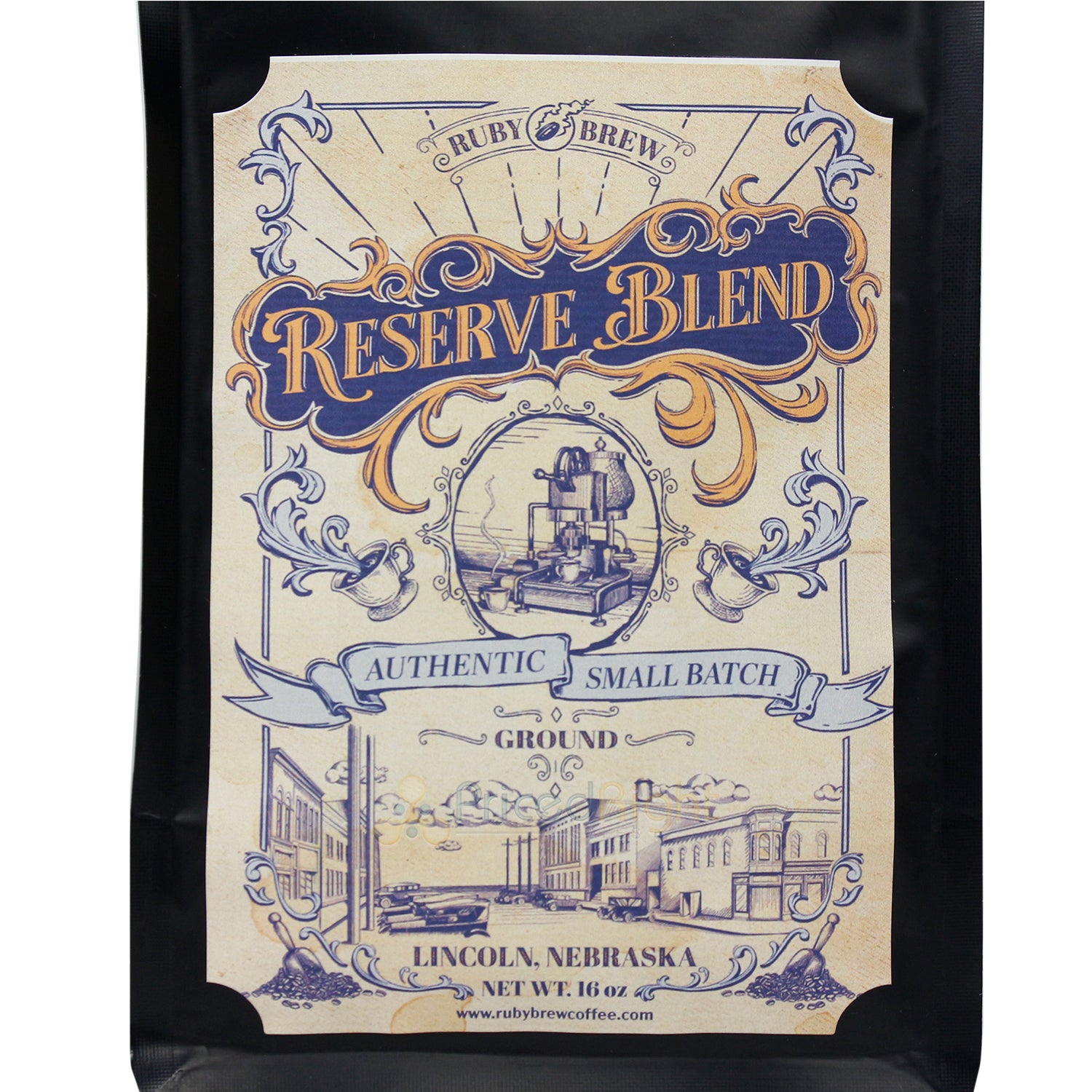Ruby Brew Reserve Blend Medium-Dark Roast Chocolate & Nut Based 16 oz Ground