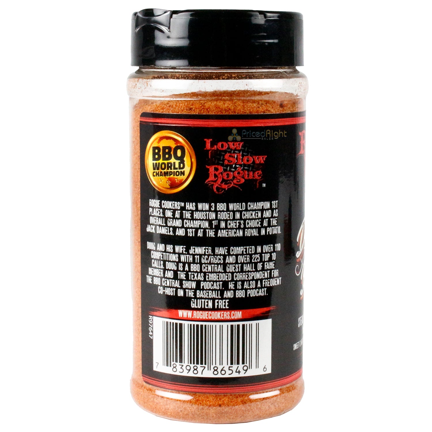 Rogue Cookers Doug's Dust Seasoning 10.8 oz Steak Pork Fish Vegetables AP Rub