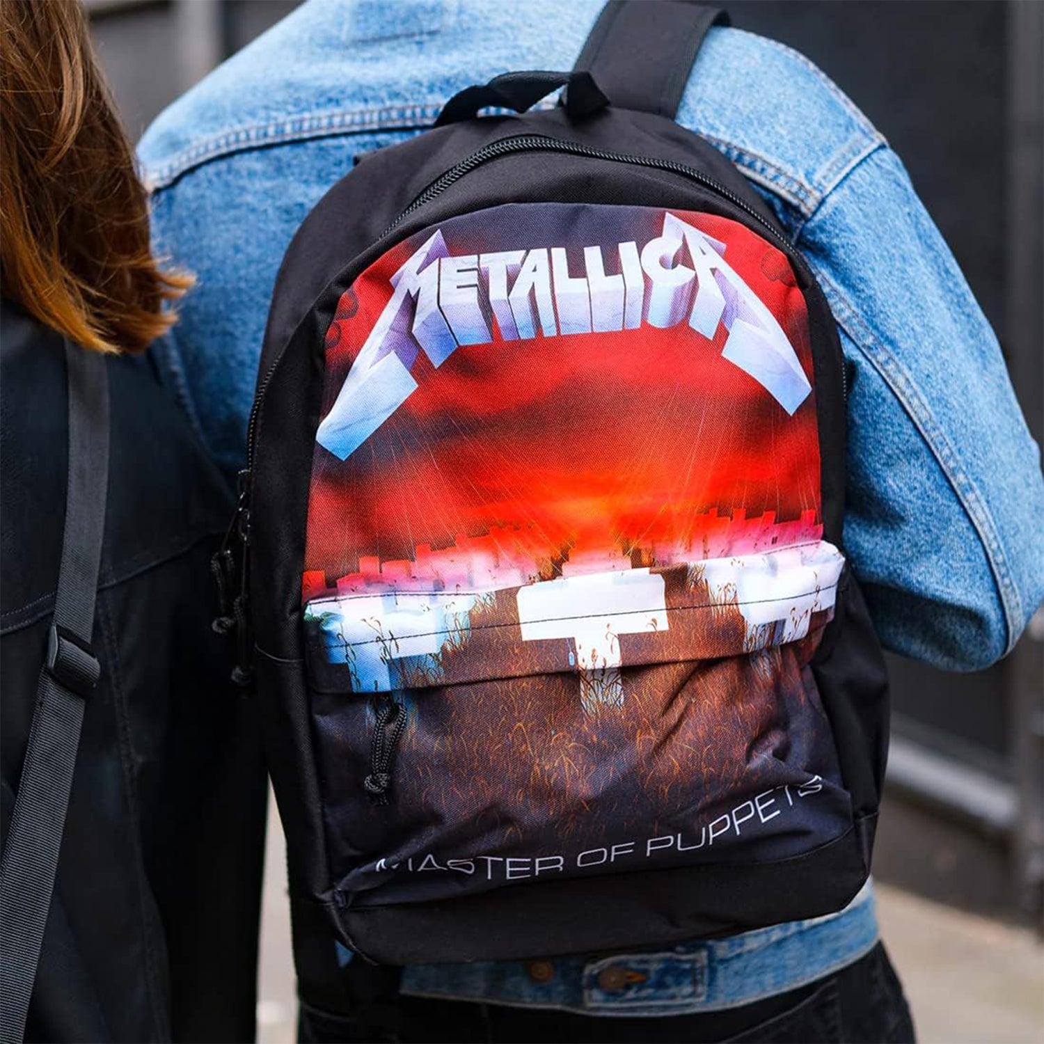 Rocksax Metallica Master of Puppets Backpack Laptop Pocket Adjustable Straps