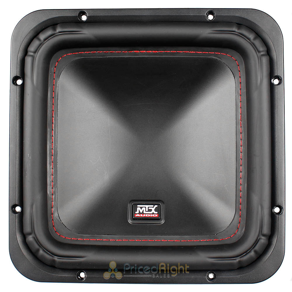 MTX Audio 10" Square Subwoofer 500W RMS Dual 4 Ohm S65 Series Car Audio S6510-44