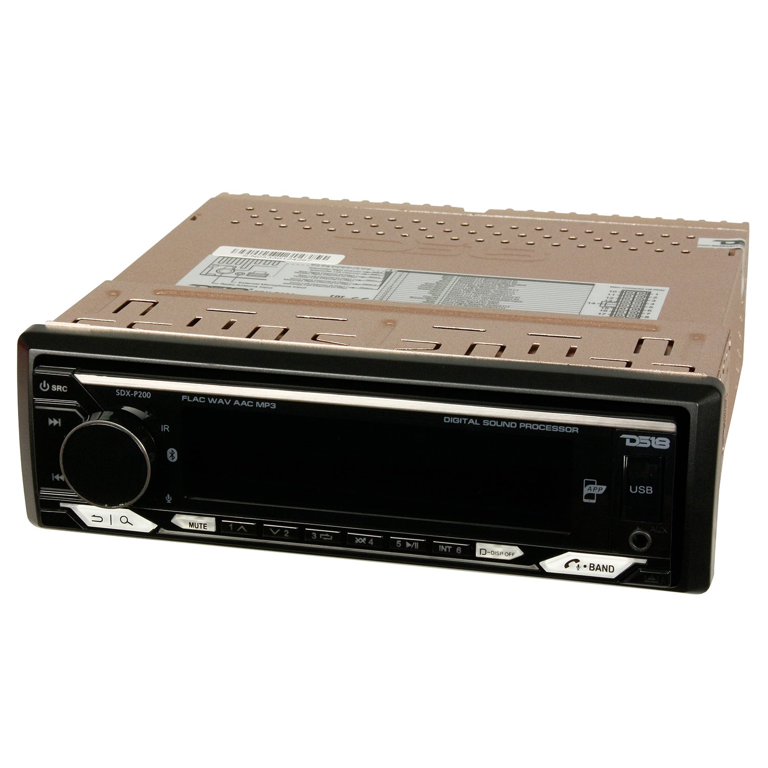 DS18 Digital Media Receiver Single Din 240W RMS High Power Car Audio SDX-P200