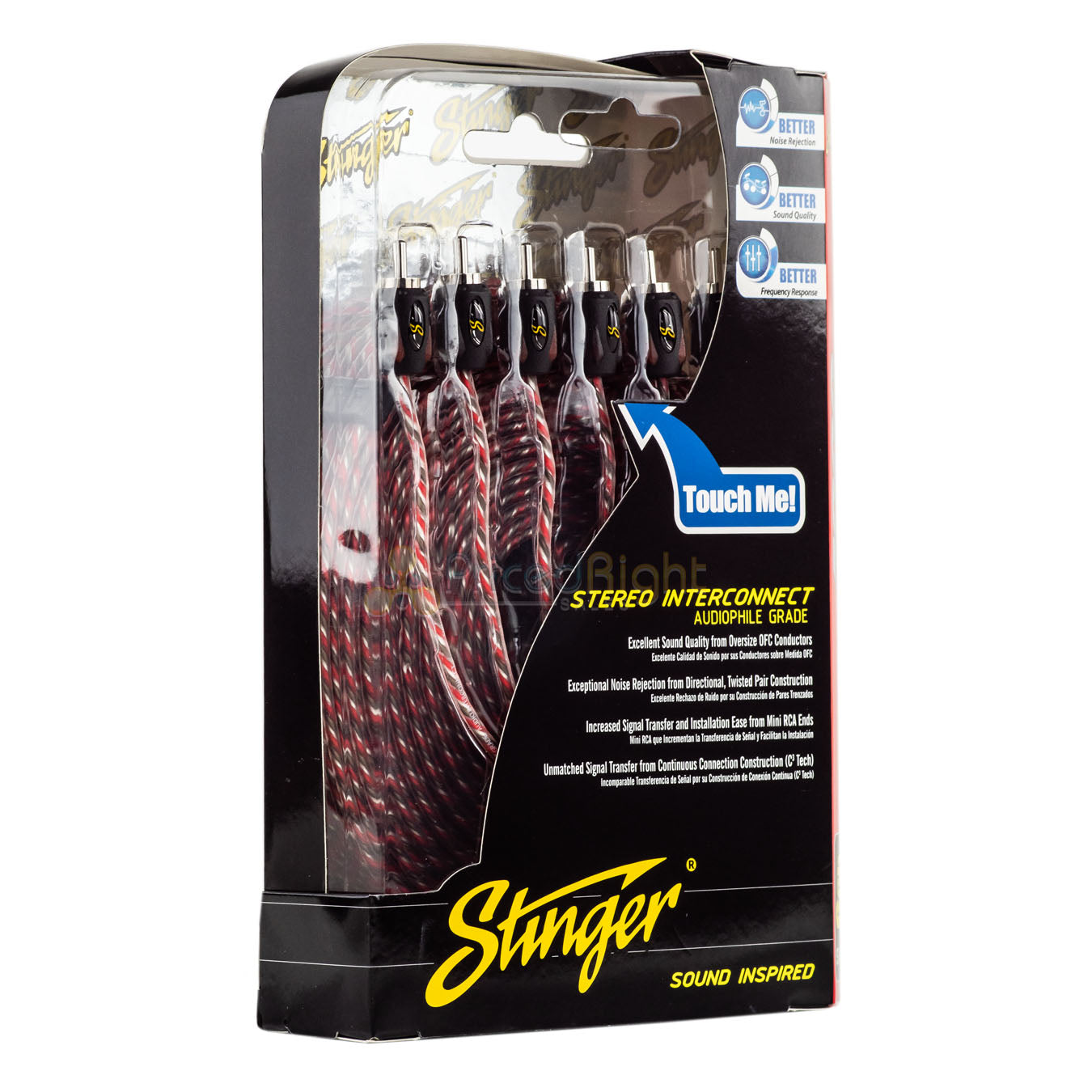 ﻿Stinger 4000 Series Interconnect Cable 6 Channel 17 Feet RCA Stereo SI4617