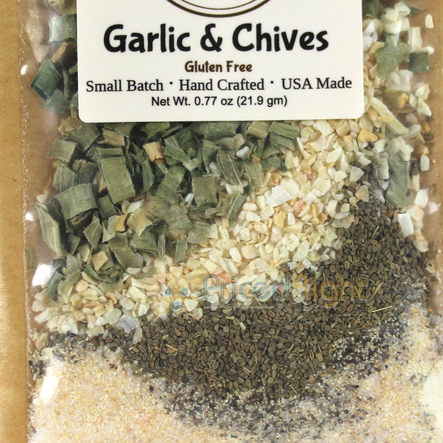 SnS Dips Garlic & Chive Dip Mix 0.77 Gluten Free USA Made Small Batch SNS-GCV