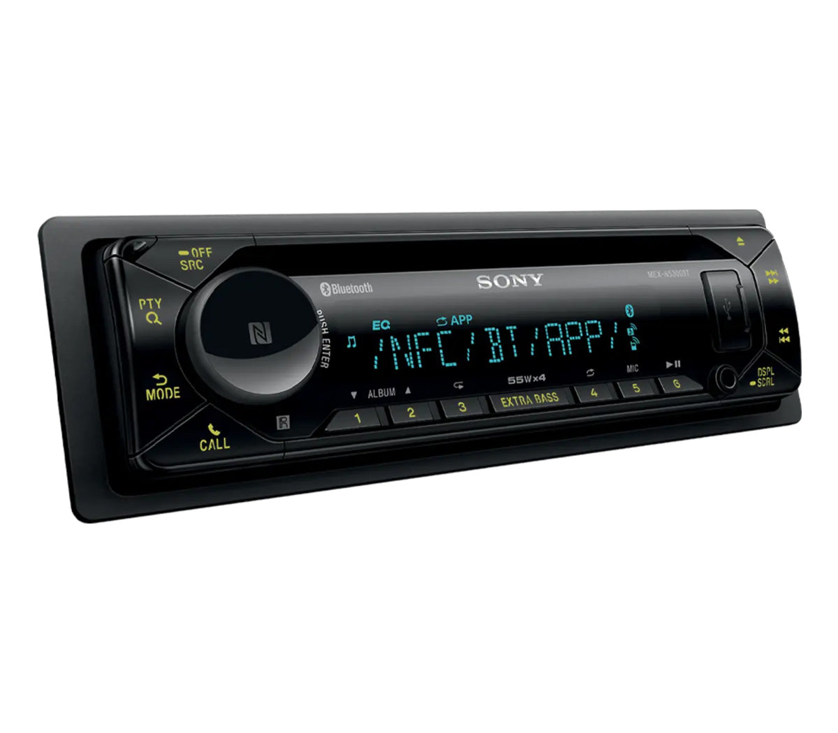 Sony Single DIN CD Player Receiver Bluetooth Wireless USB AUX AM FM MEX-N5300BT