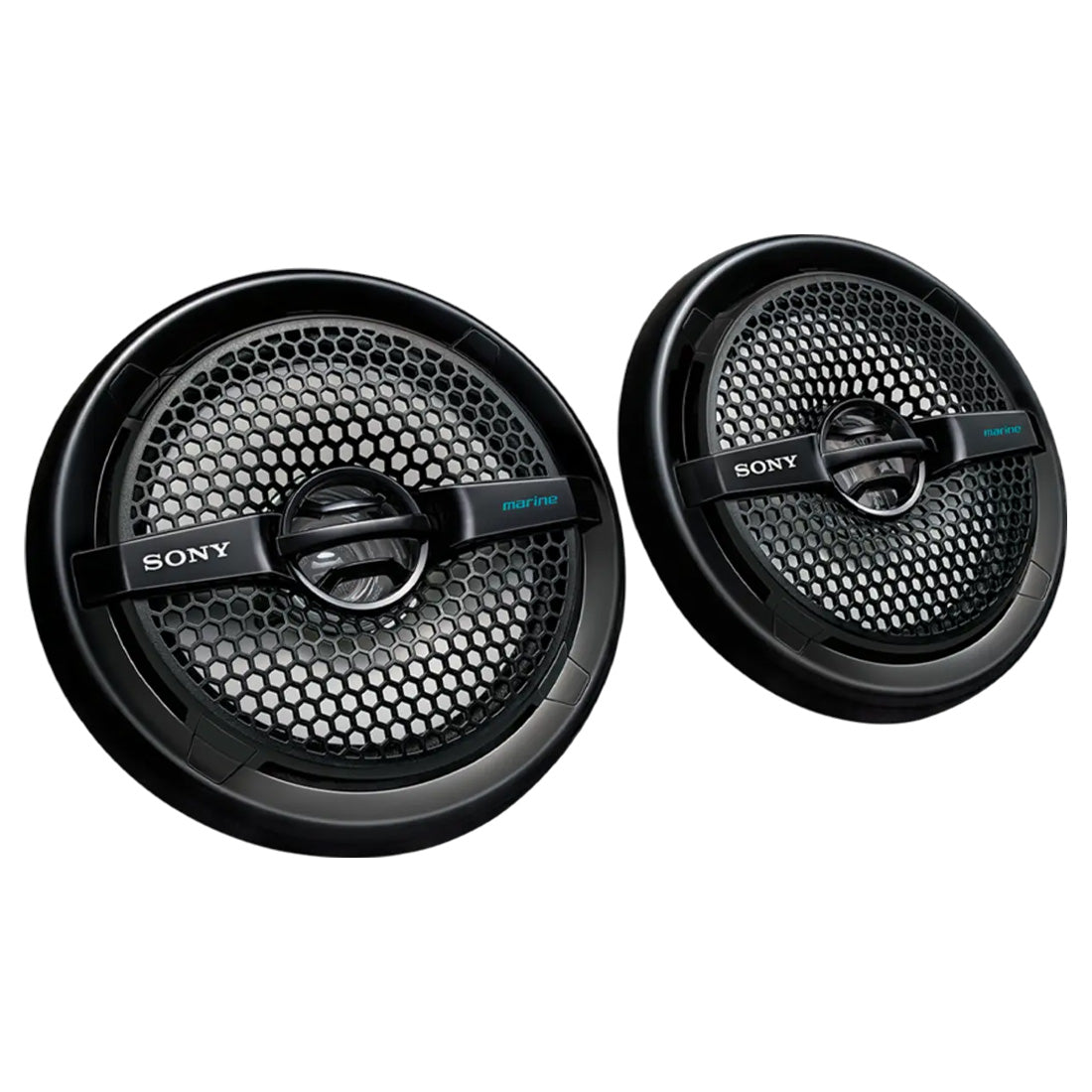 Sony 6.5" Black Marine Powersports Dual Cone Speakers Pair 140W Peak XS MP1611B