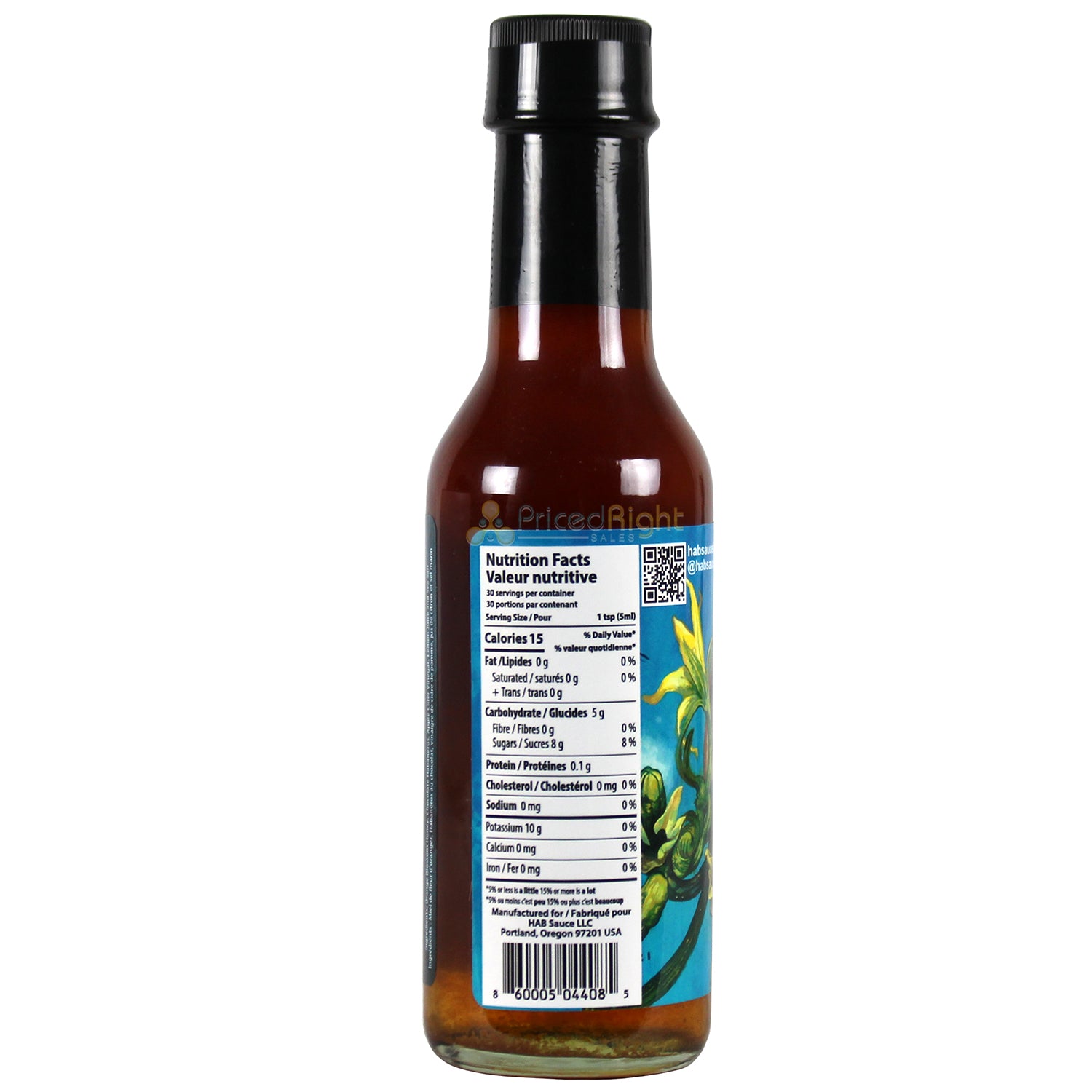 HAB Sauce Chocolate Habanero Honey 5 Oz Gluten Free Medium Heat Hot Sauce