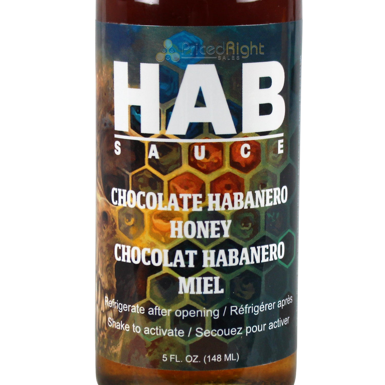 HAB Sauce Chocolate Habanero Honey 5 Oz Gluten Free Medium Heat Hot Sauce