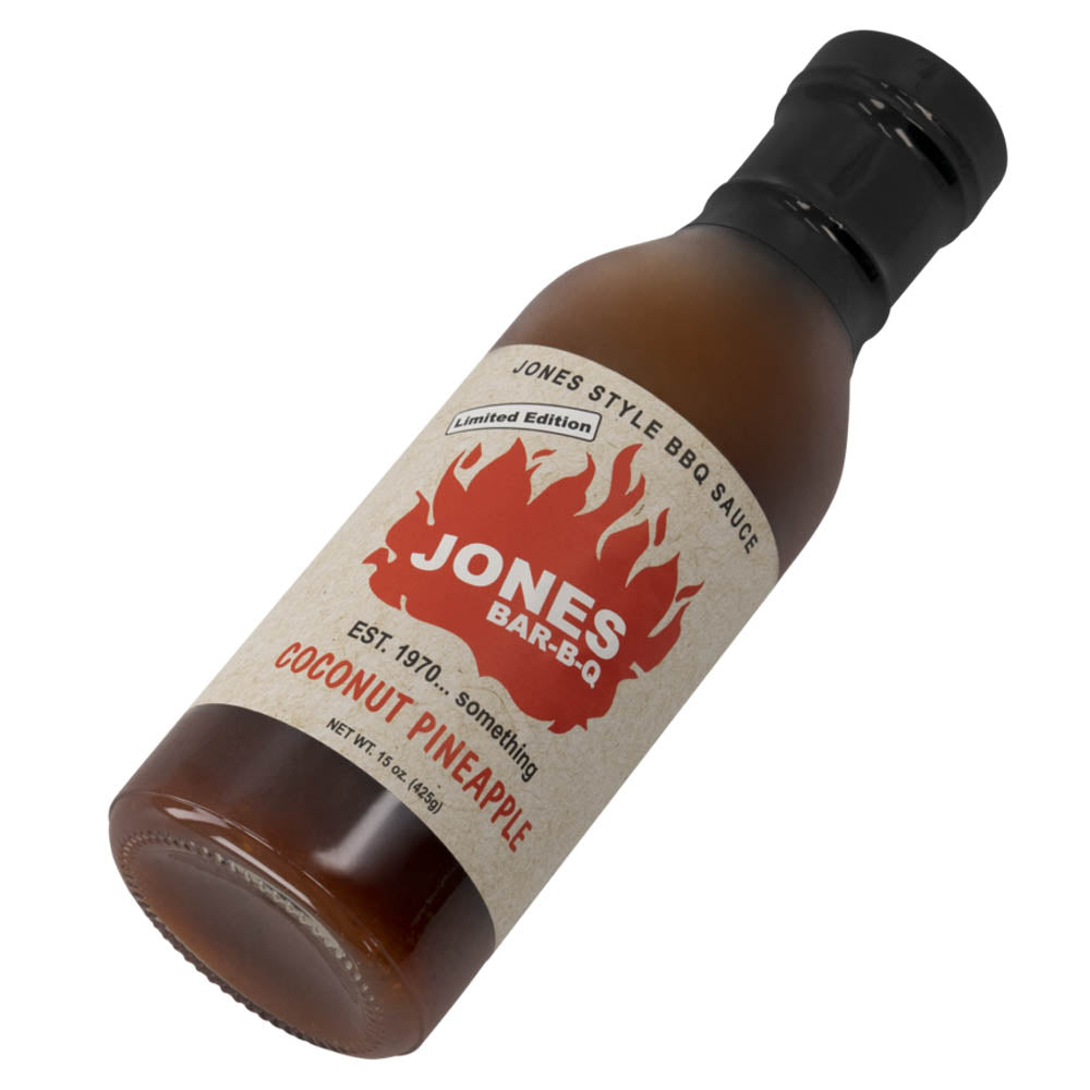 Jones Bar-B-Q Coconut Pineapple Sauce 15 Oz Bottle Limited Edition Kansas City
