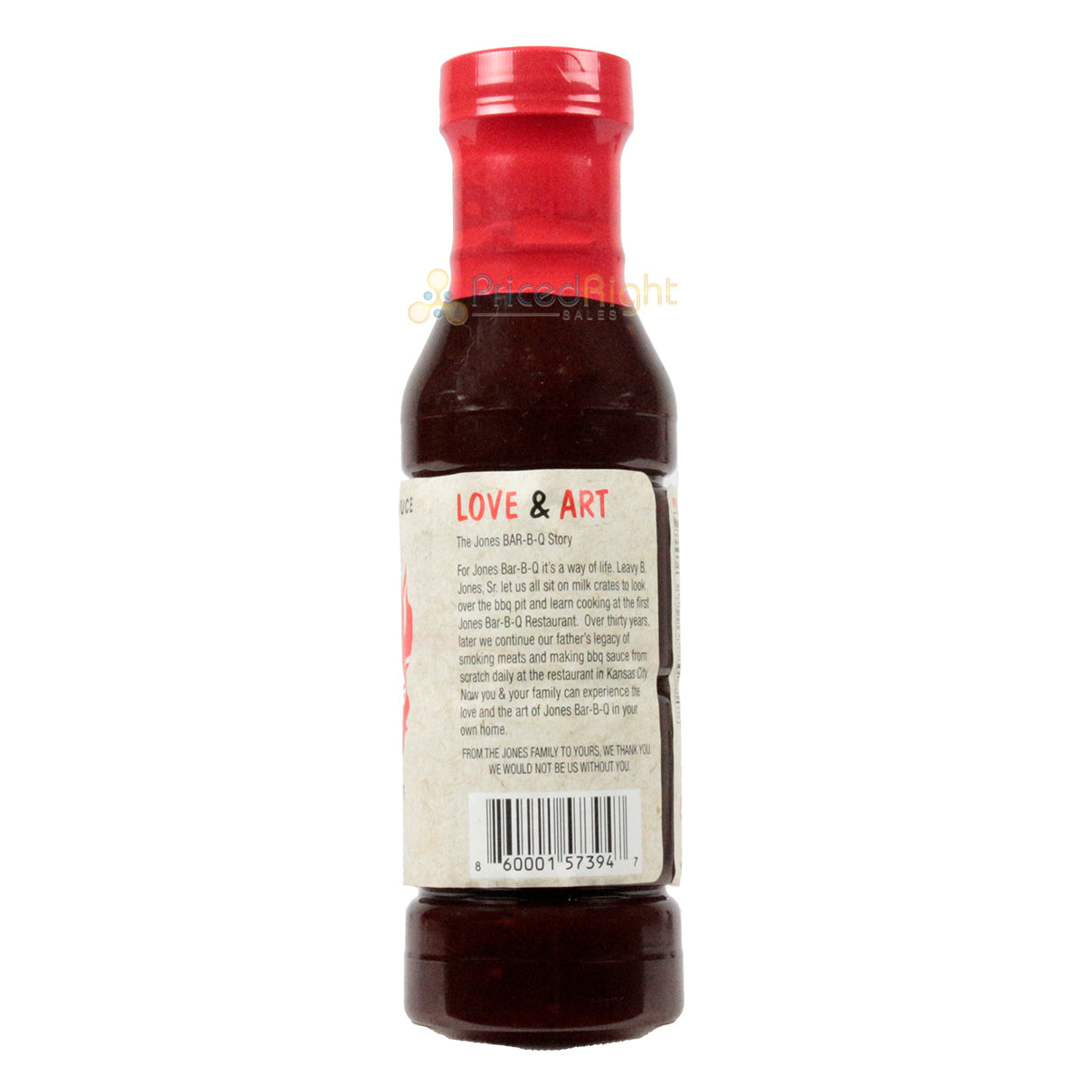 Jones Bar-B-Q Hot BBQ Sauce 15 Ounce Bottle All Purpose Spicy Made in the USA