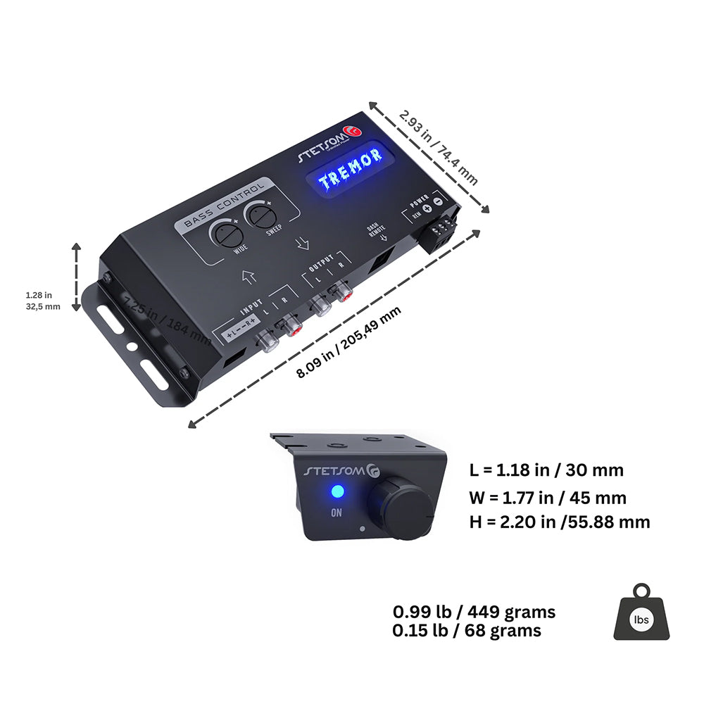 Stetsom Digital Bass Restoration Processor Tremor Control 12.6V STT42