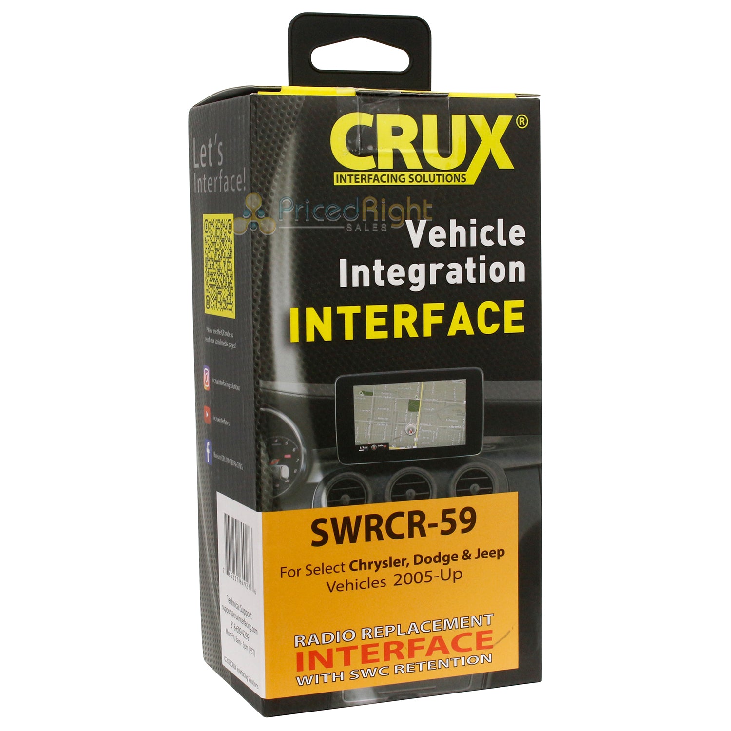 Crux SWRCR-59 Radio Replacement Interface For Select 2004-Up Chrysler Dodge Jeep