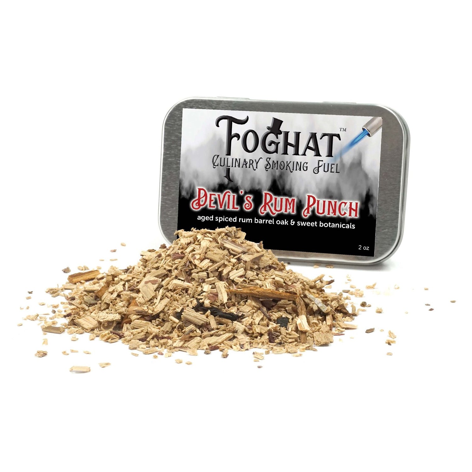 Foghat Culinary Smoking Fuel Devil's Rum Punch Sweet & Spicy All-Natural 4 Ounce