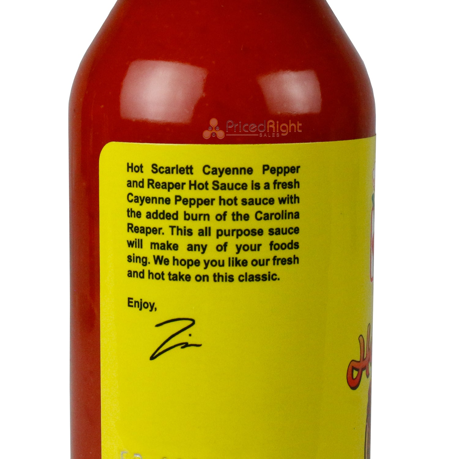 Volcanic Peppers Hot Scarlett Cayenne and Reaper Hot Sauce 5 oz Medium Heat