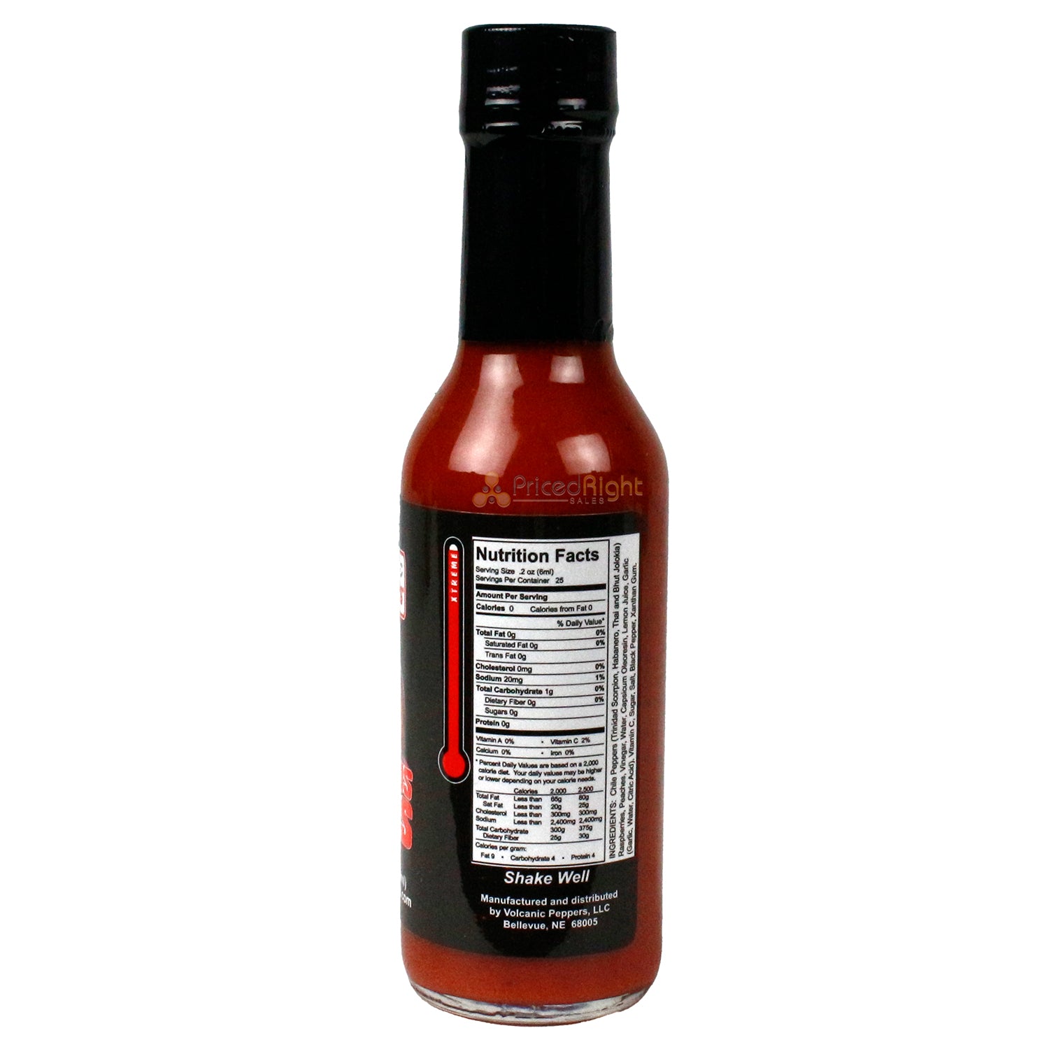 Volcanic Peppers Olympus Mons Hot Sauce 5 oz Extreme Heat