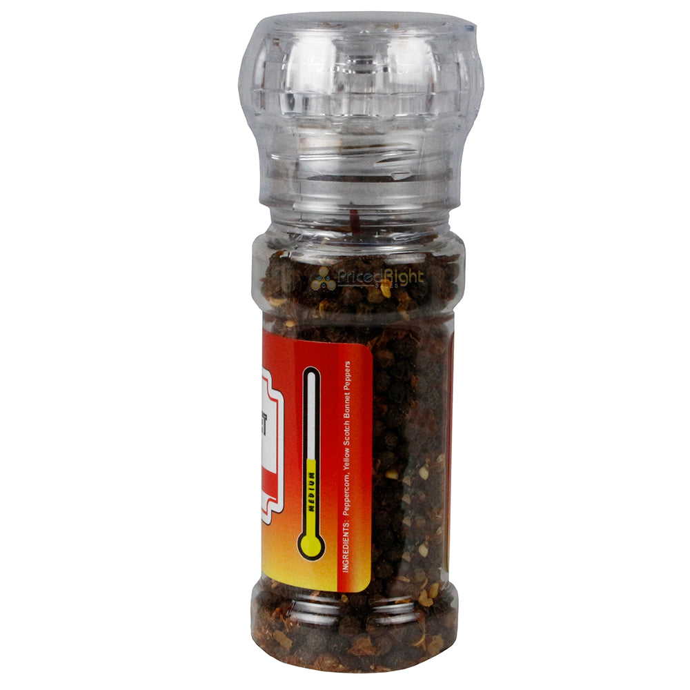 Volcanic Peppers Black Pepper & Scotch Bonnet Grinder 1.8 Oz Medium Heat VDBPSB