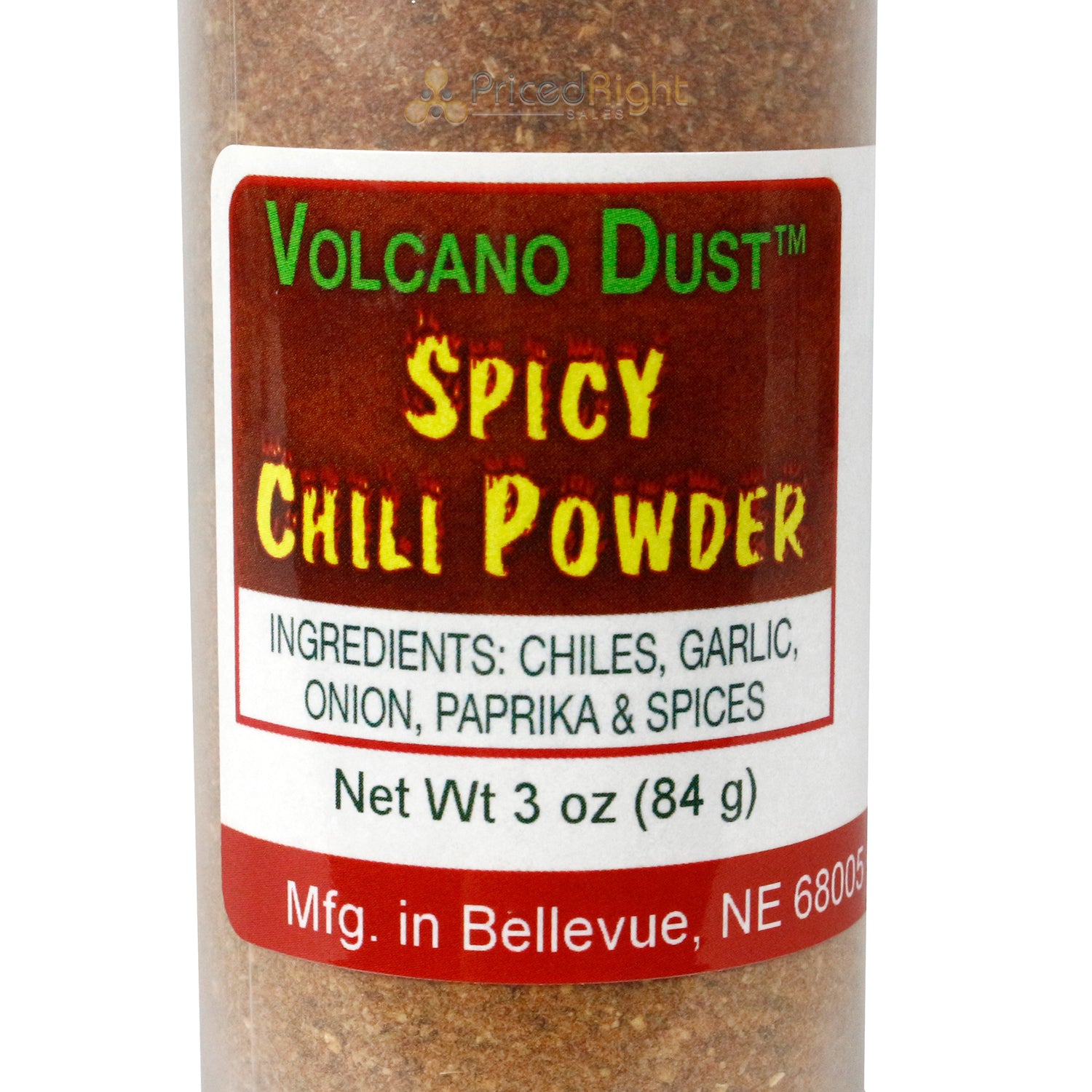 Volcanic Peppers Volcanic Dust Spicy Chili Powder 3 oz VDSCSC