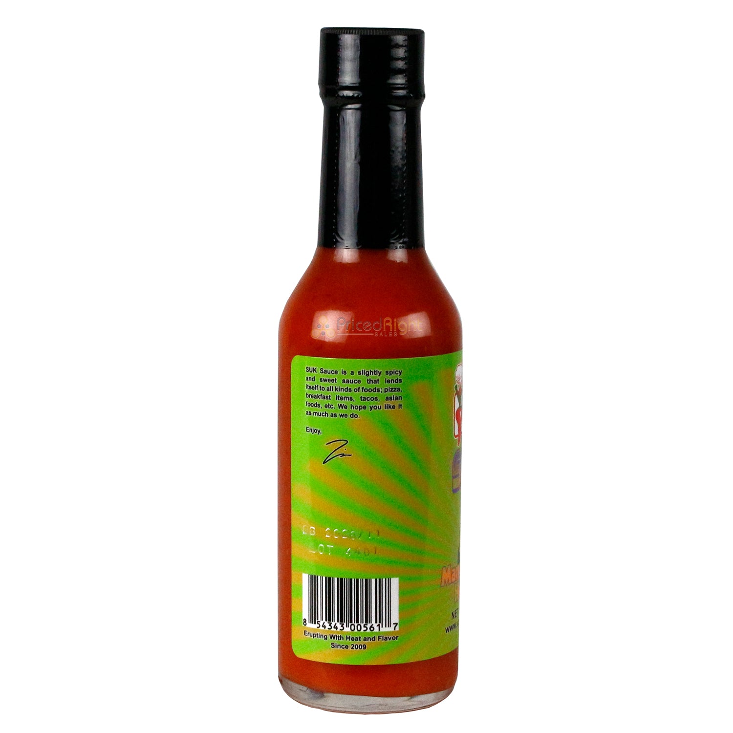 Volcanic Peppers SUK Mango Serrano Sauce 5 oz Mild Heat