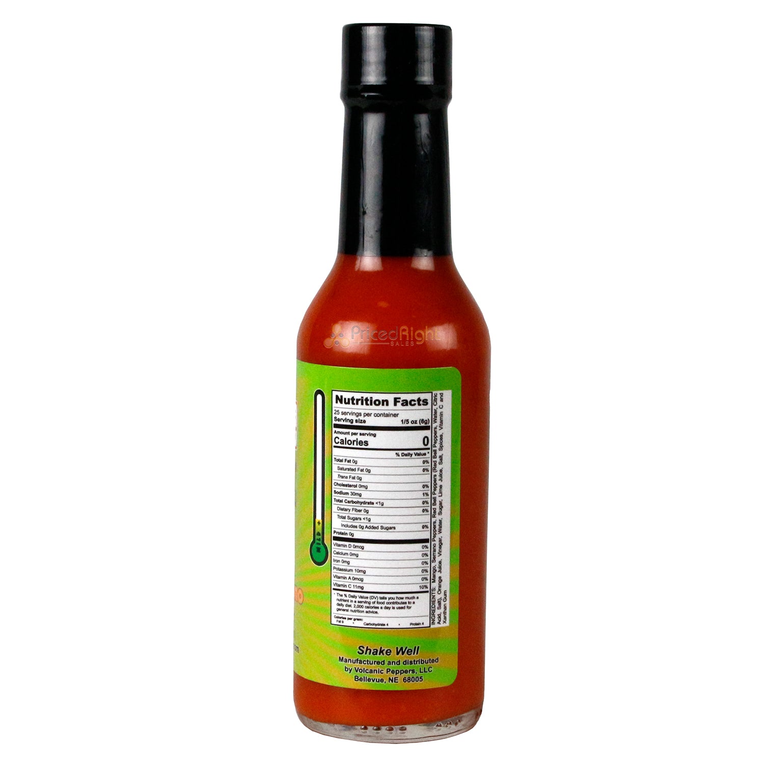 Volcanic Peppers SUK Mango Serrano Sauce 5 oz Mild Heat