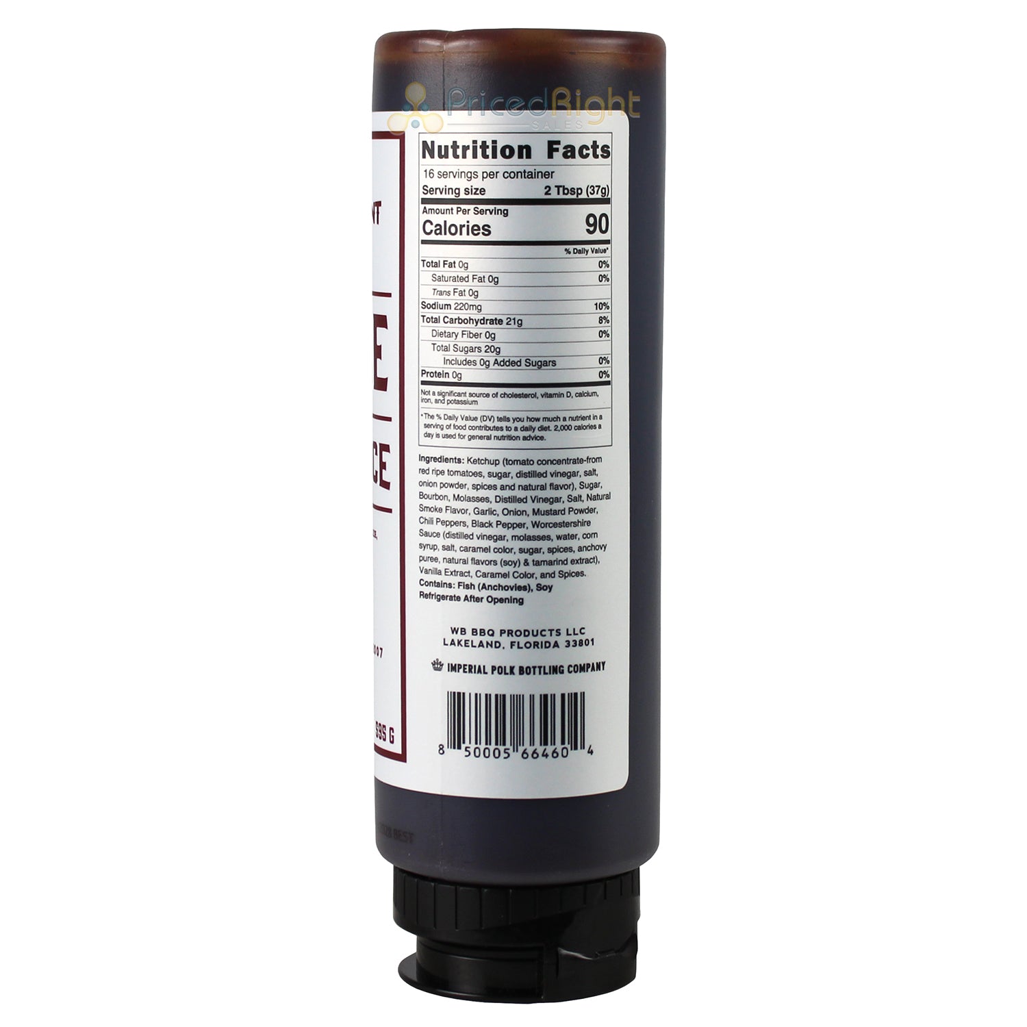 Whiskey Bent BBQ The House Original BBQ Sauce 21 Oz Paprika Bourbon WBHOUSE