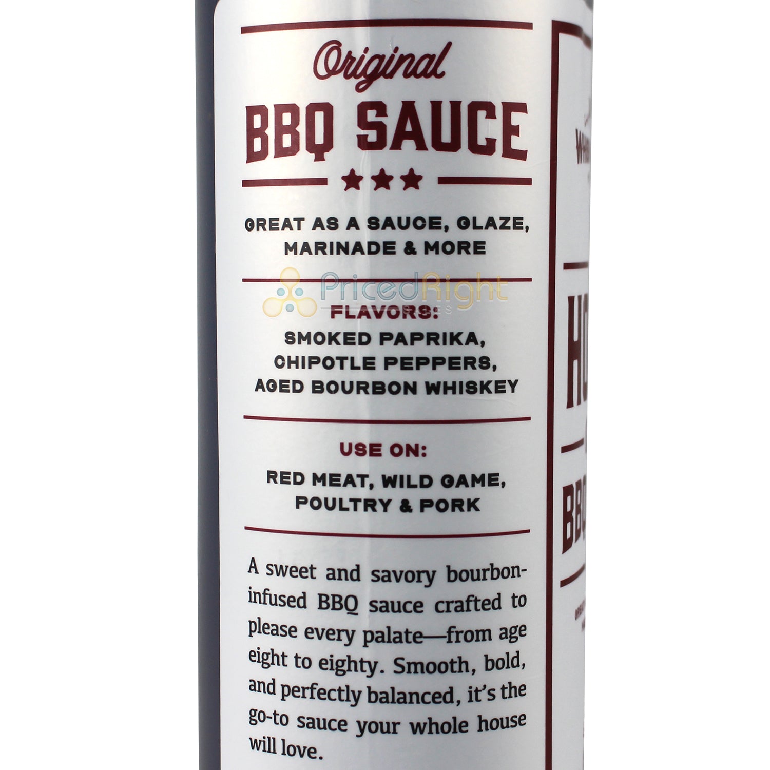 Whiskey Bent BBQ The House Original BBQ Sauce 21 Oz Paprika Bourbon WBHOUSE