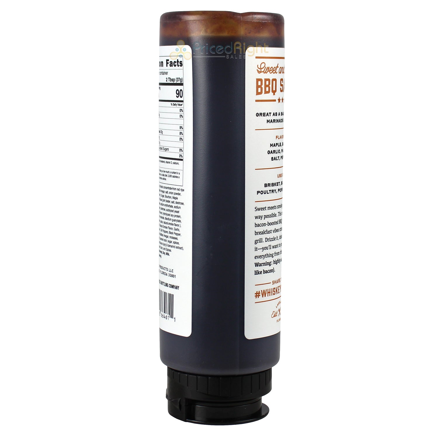 Whiskey Bent BBQ Maple Bacon Sweet & Smoky BBQ Sauce 21 Oz WBMAPLEBACON