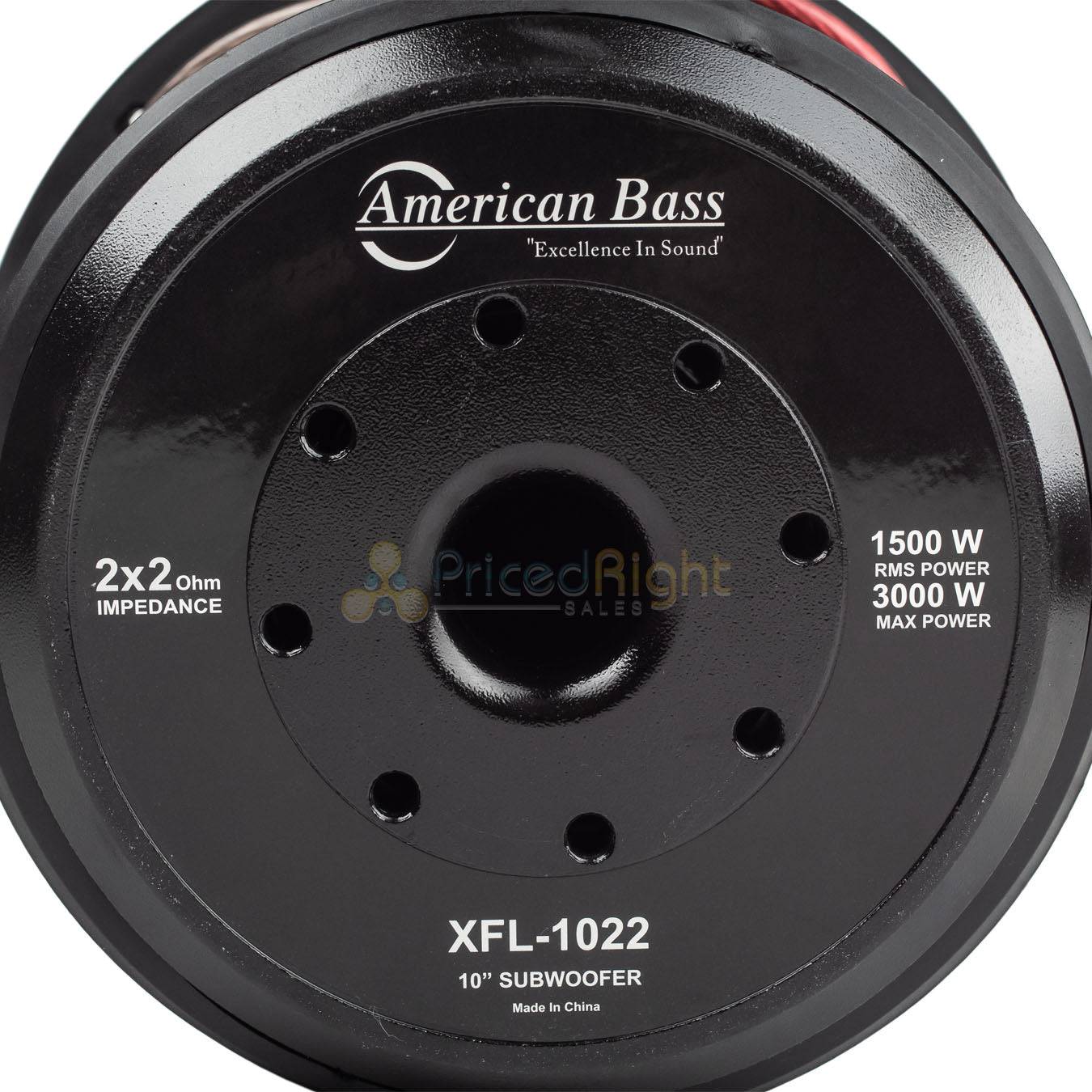 American Bass 10" Subwoofer Dual 2 Ohm 3000 Watts Max Car Audio Sub XFL Series