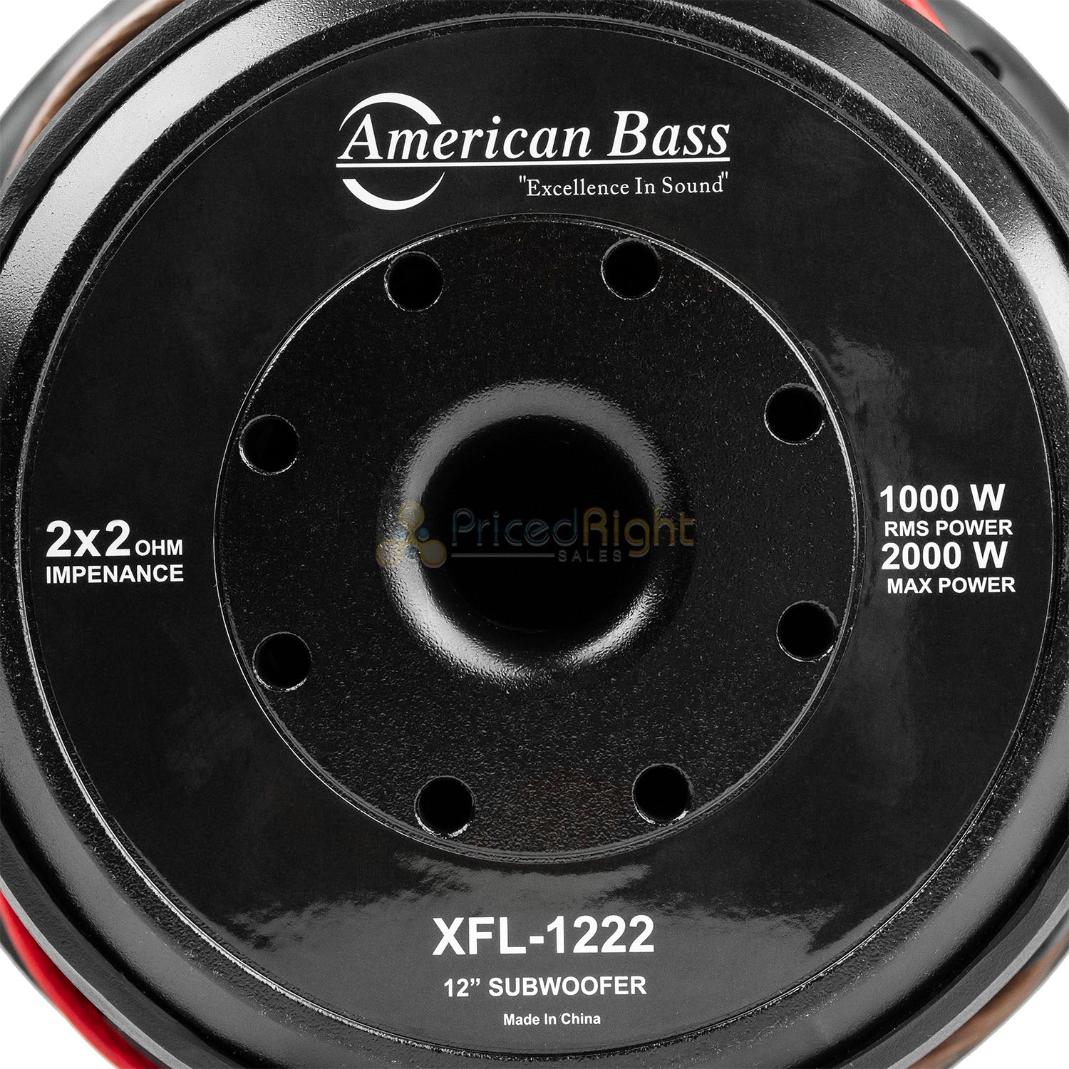 American Bass XFL-1222 12" Subwoofer Dual 2 Ohm 3000 Watts Max Car Audio Single