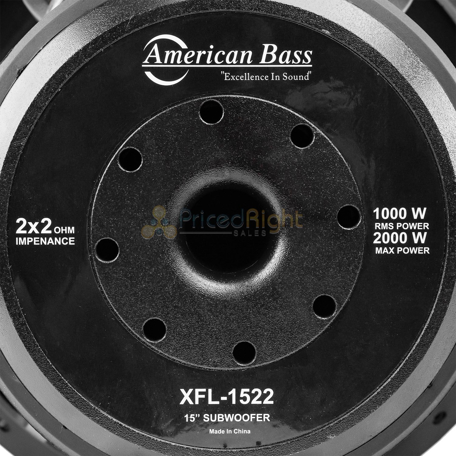 2 Pack American Bass XFL-1522 15" Subwoofers Dual 2 Ohm 2000 Watts Max Car Audio