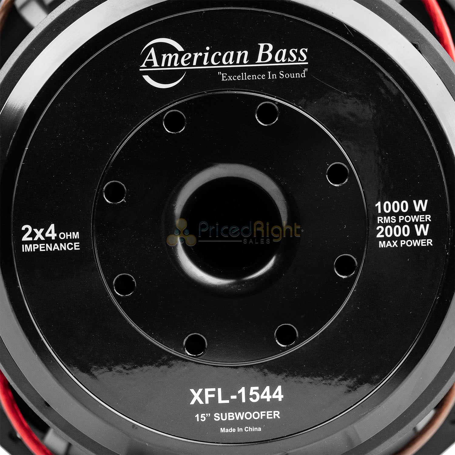 American Bass XFL-1544 15" Subwoofer Dual 4 Ohm 2000 Watts Max Car Audio Single
